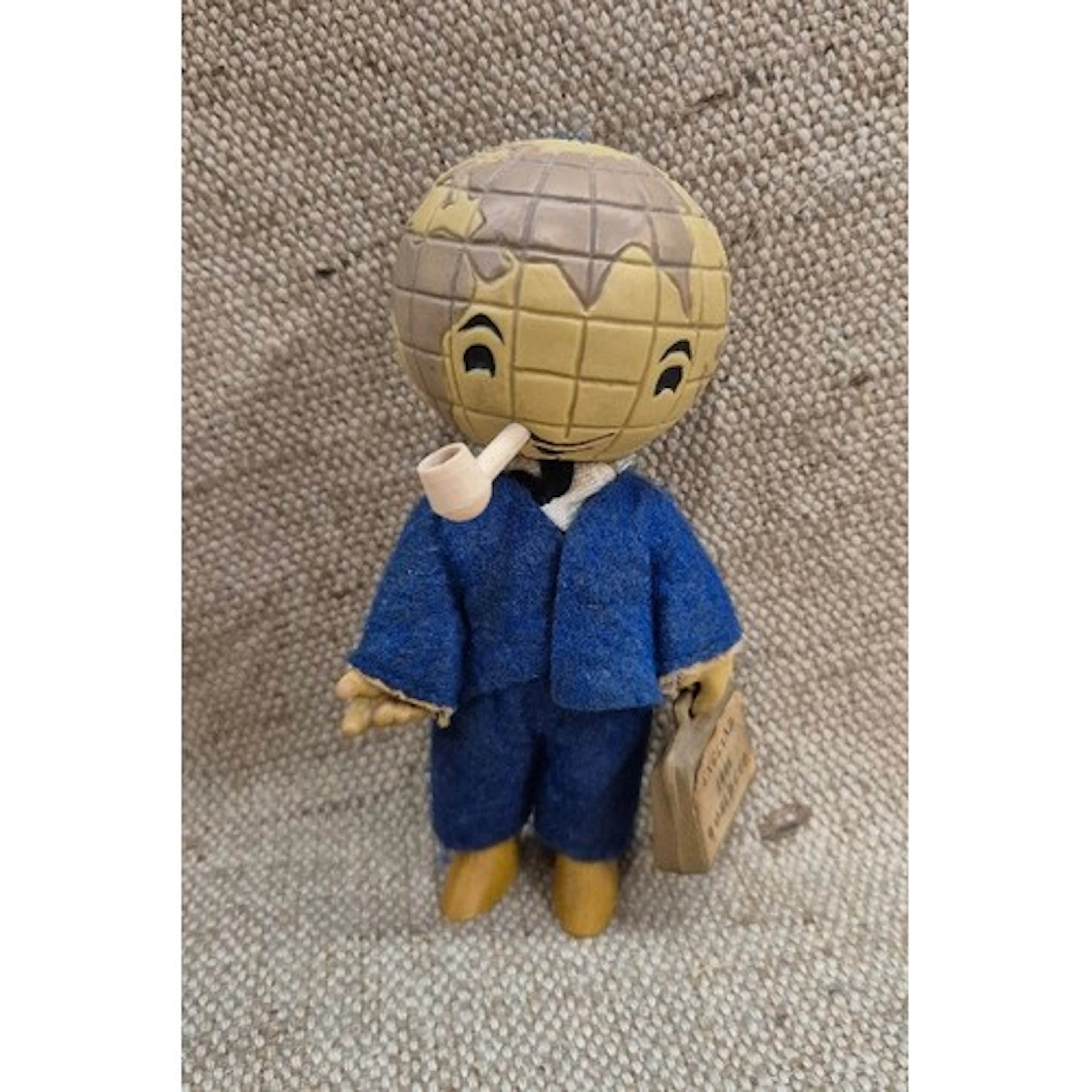 A vintage German Leipzig trade fair mascot with England 1966...