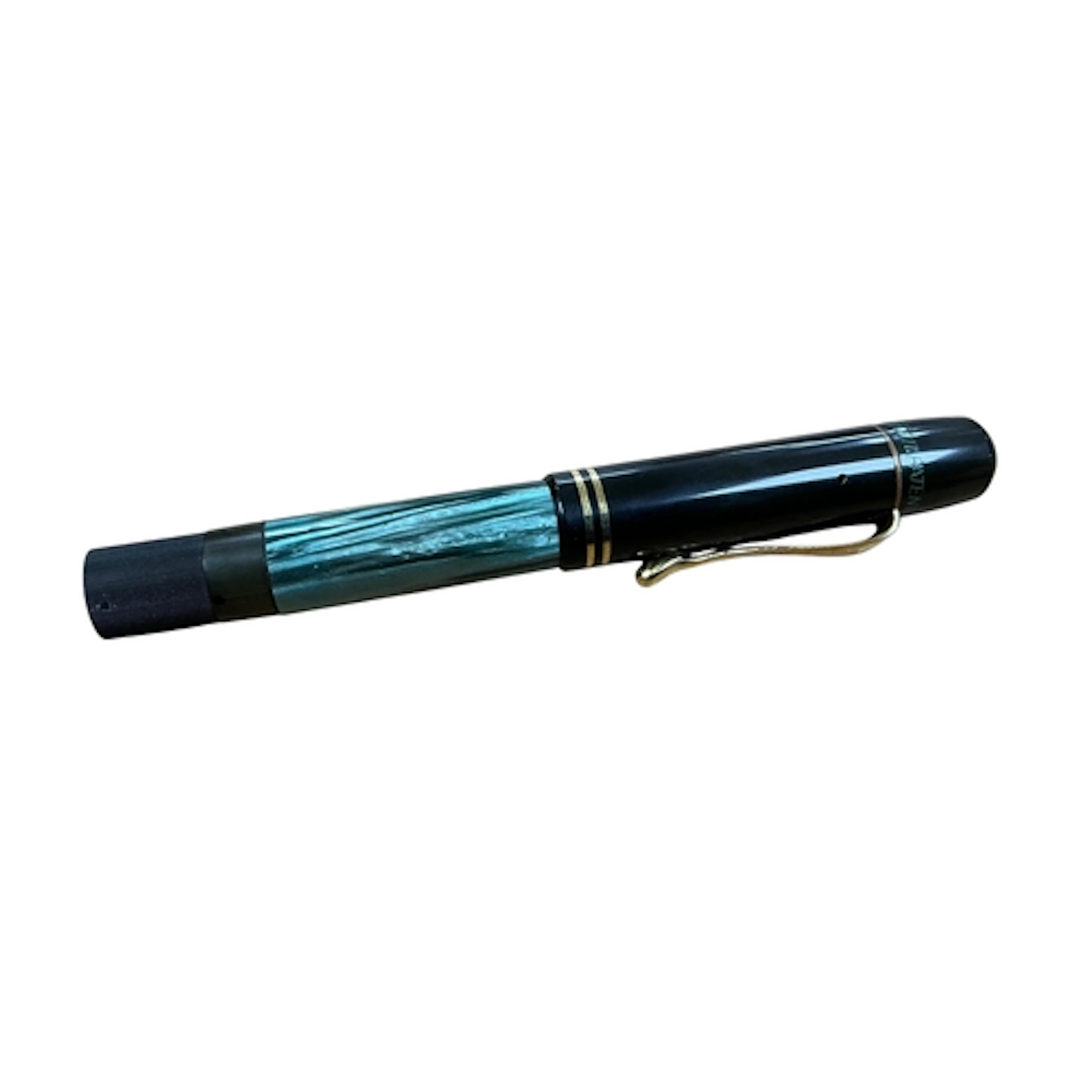 An early Pelikan 100 piston filler in green with gold filled...