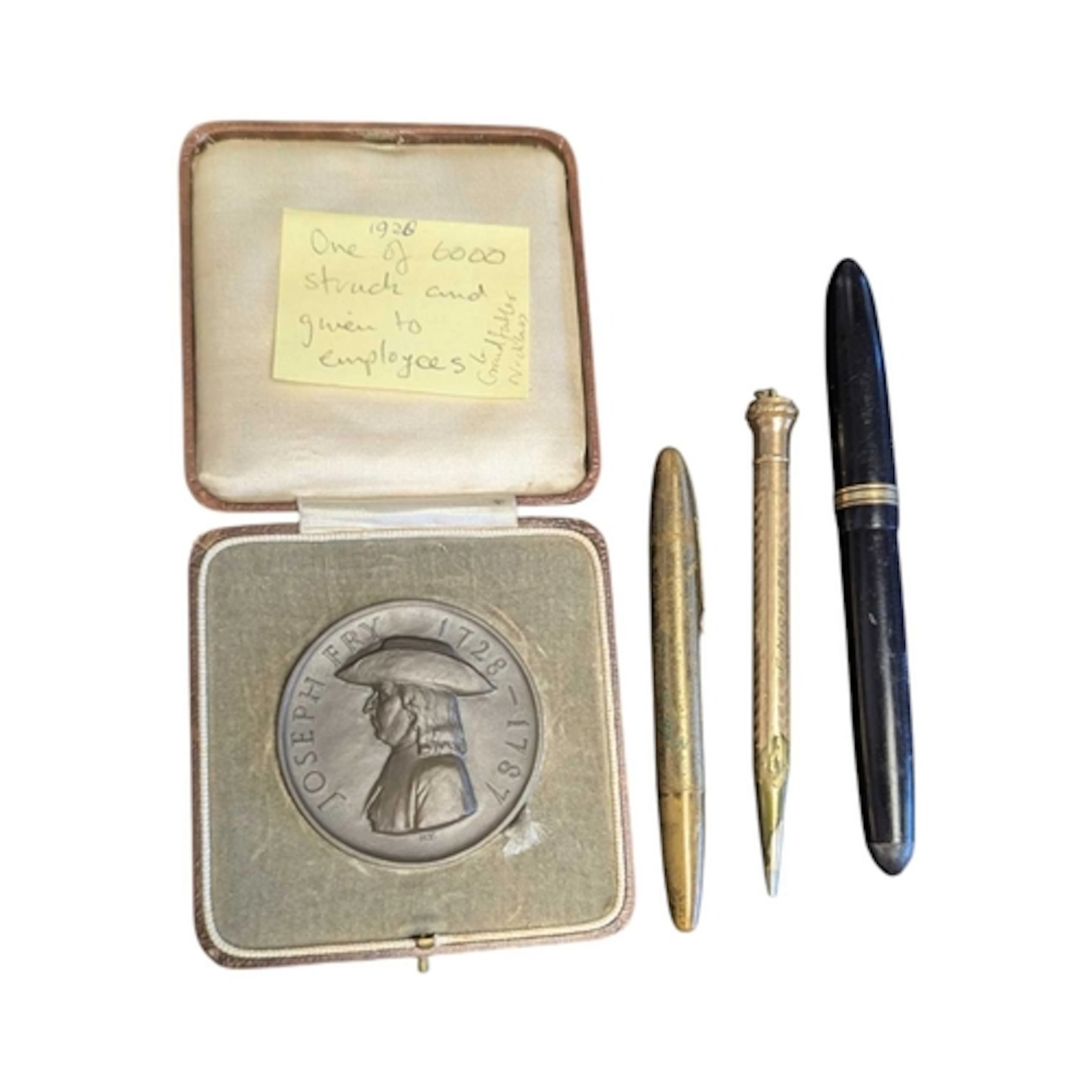 1928 Joseph Fry & Son's Bicentenary bronze medal and 20t...