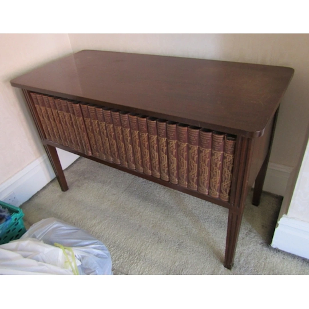 Antique Mahogany Book Table Approximately 52 Inches Wide