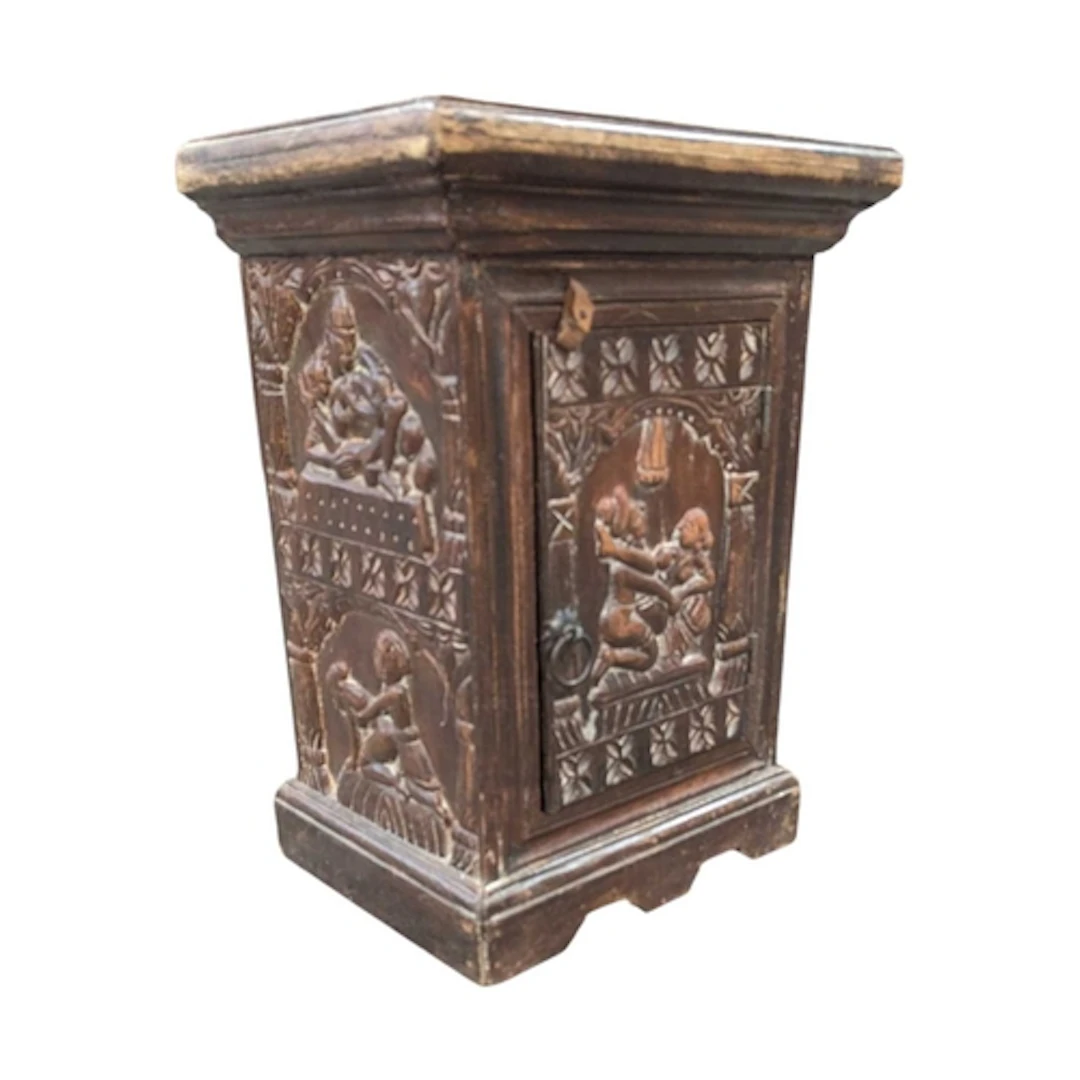 A 20th century Asiatic hardwood cabinet. The pedestal cabine...