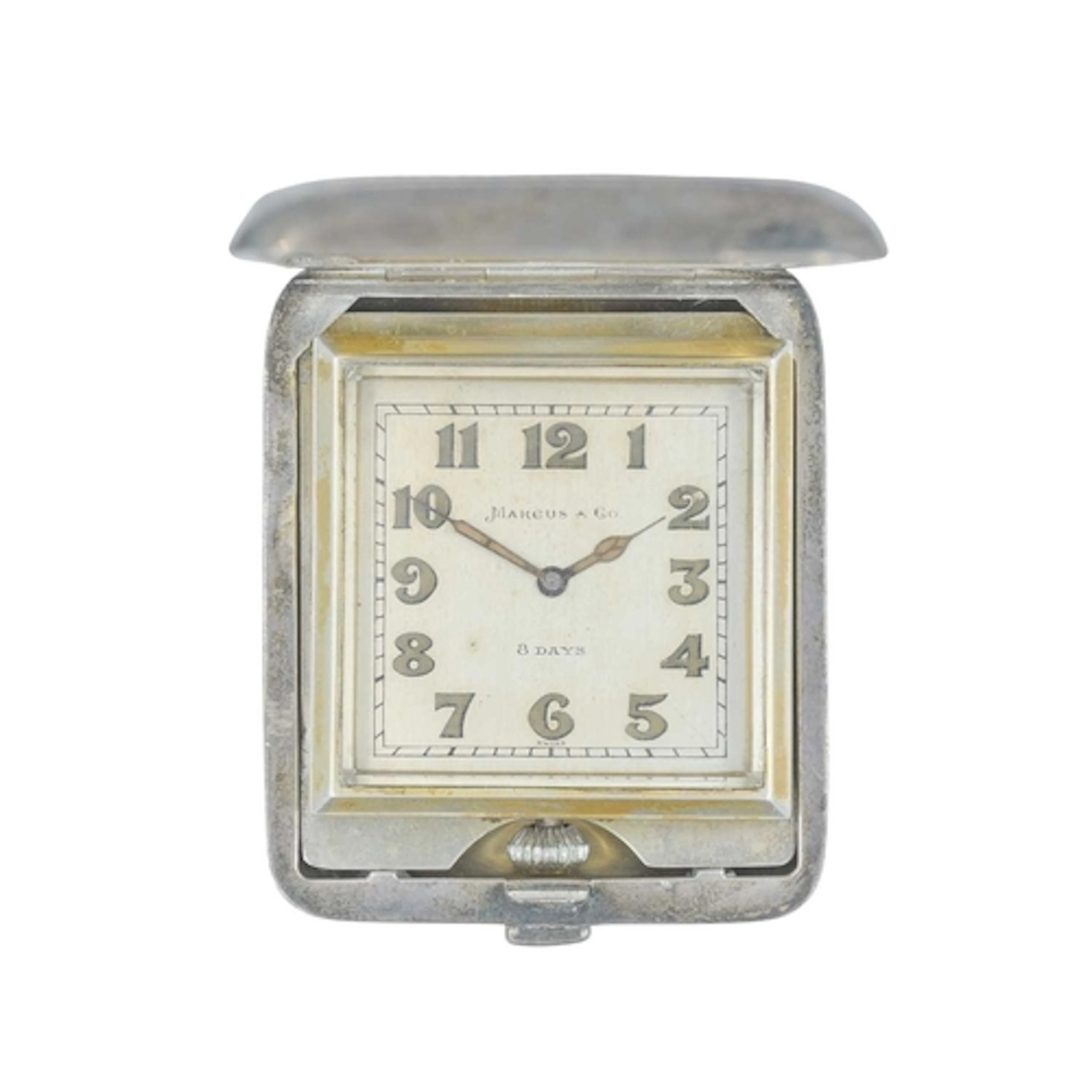LEMANIA WATCH CO - A sterling silver purse pocket watch. The...