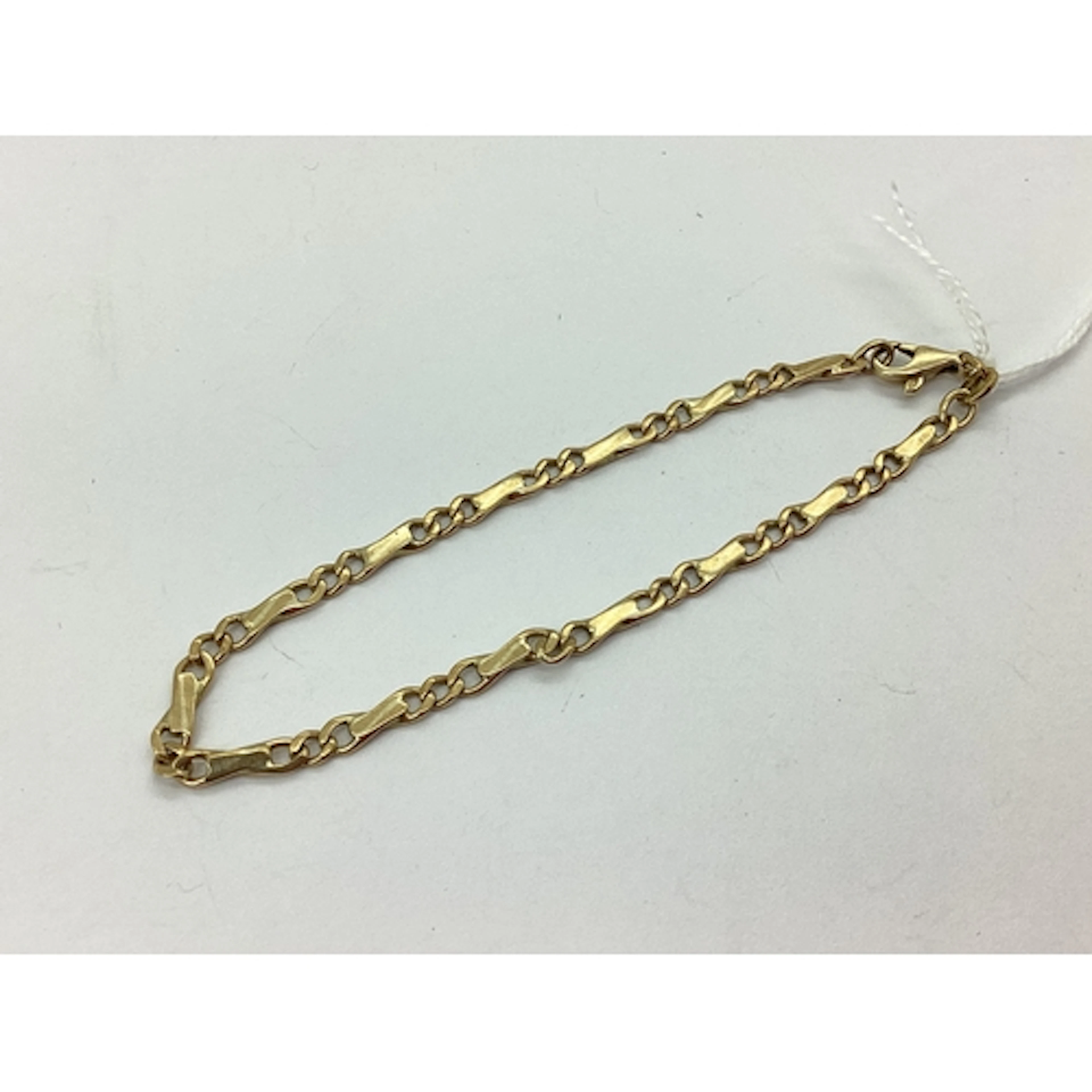 A 9ct Gold Fancy Link Bracelet, approximately 19.5cm long, t...