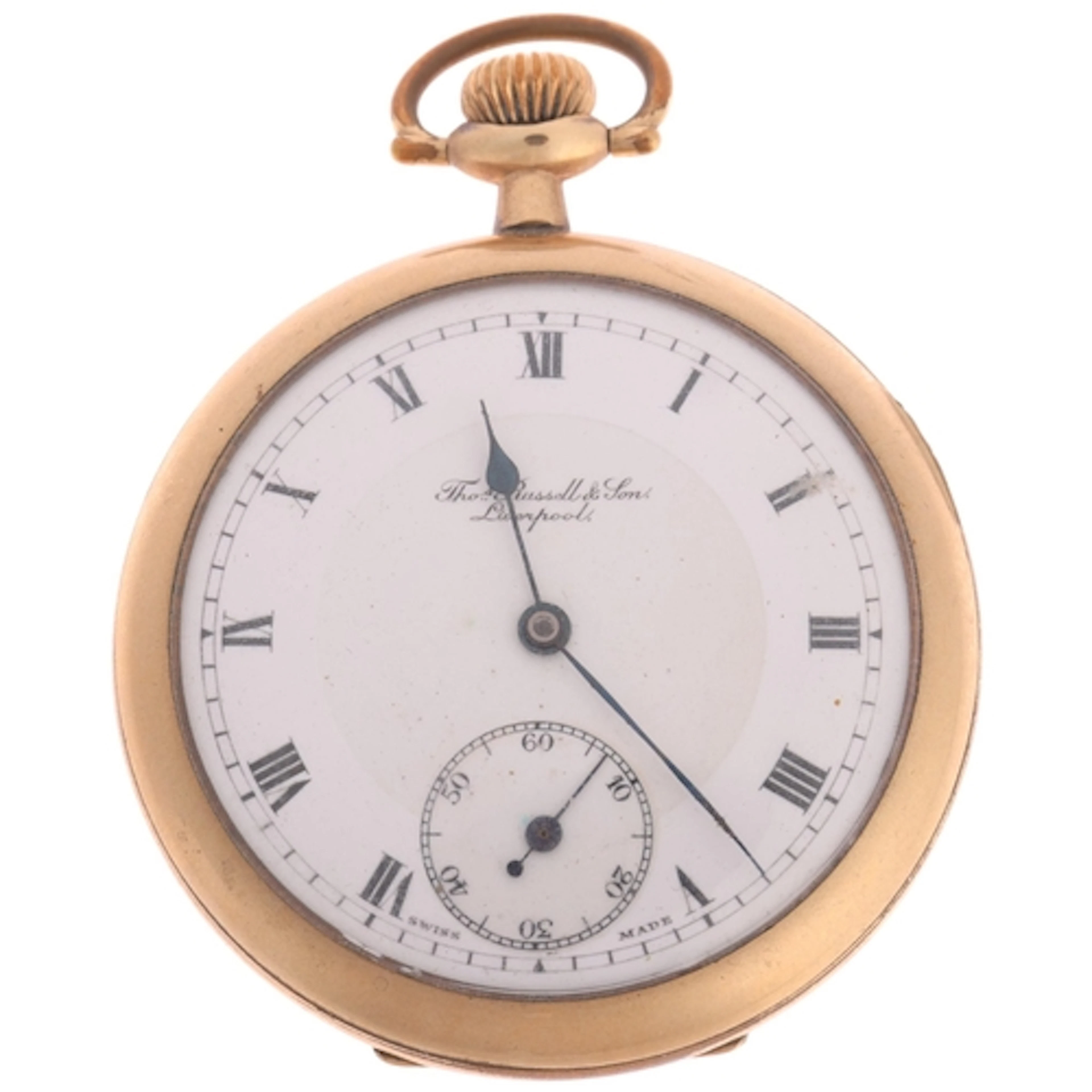 An early 20th century gold plated "The Russell Model" open-f...