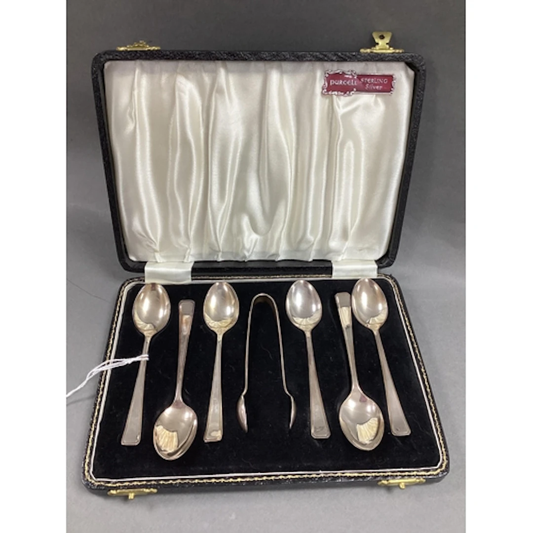 A Matched Set of Hallmarked Silver Coffee Spoons, Birmingham...
