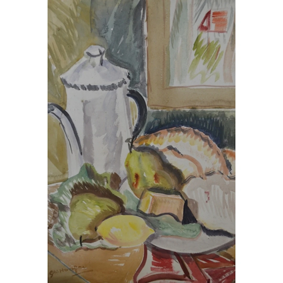 G. W. Hooper, watercolour, still life study , signed, 53 x 3...
