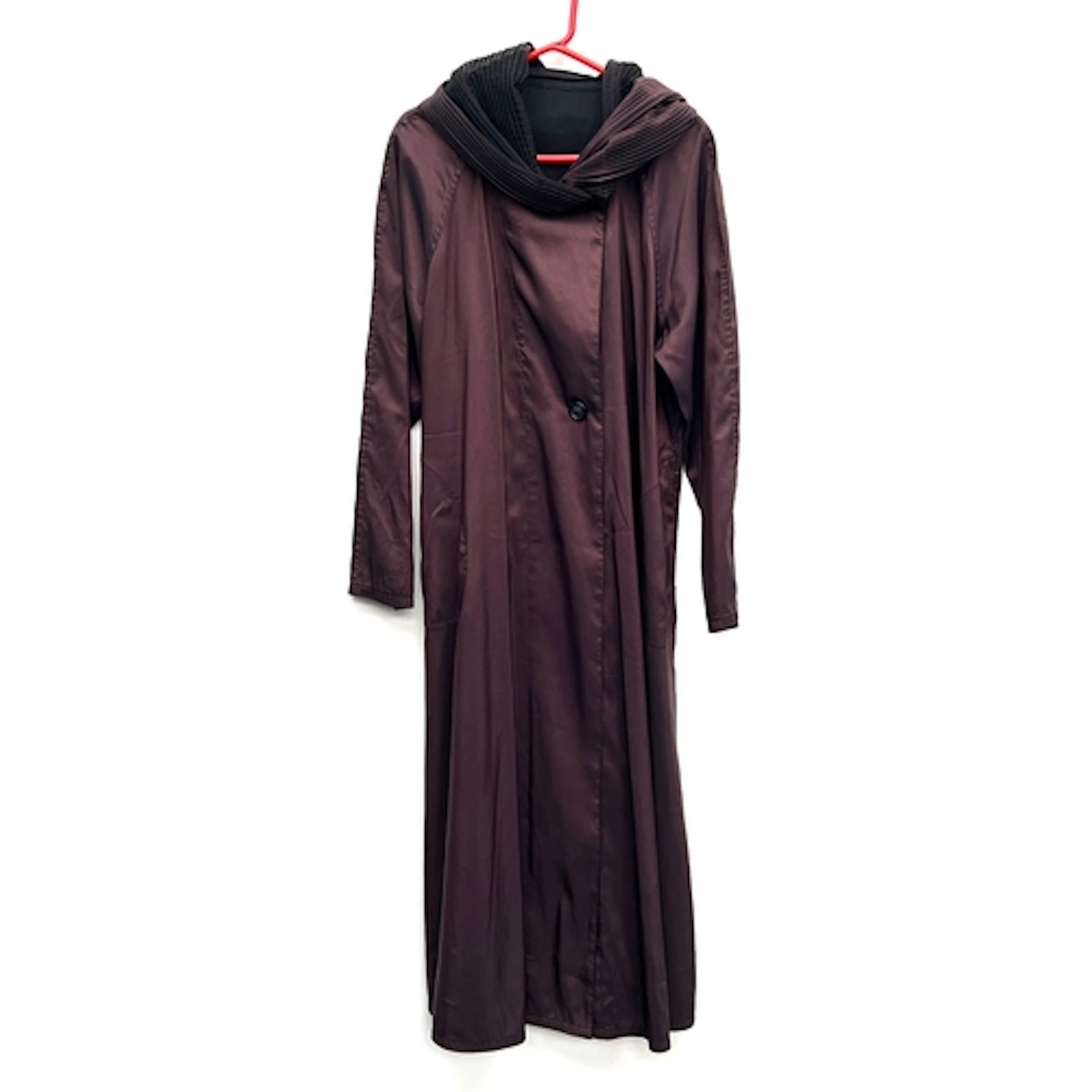 A Mycra Pac hooded cape
