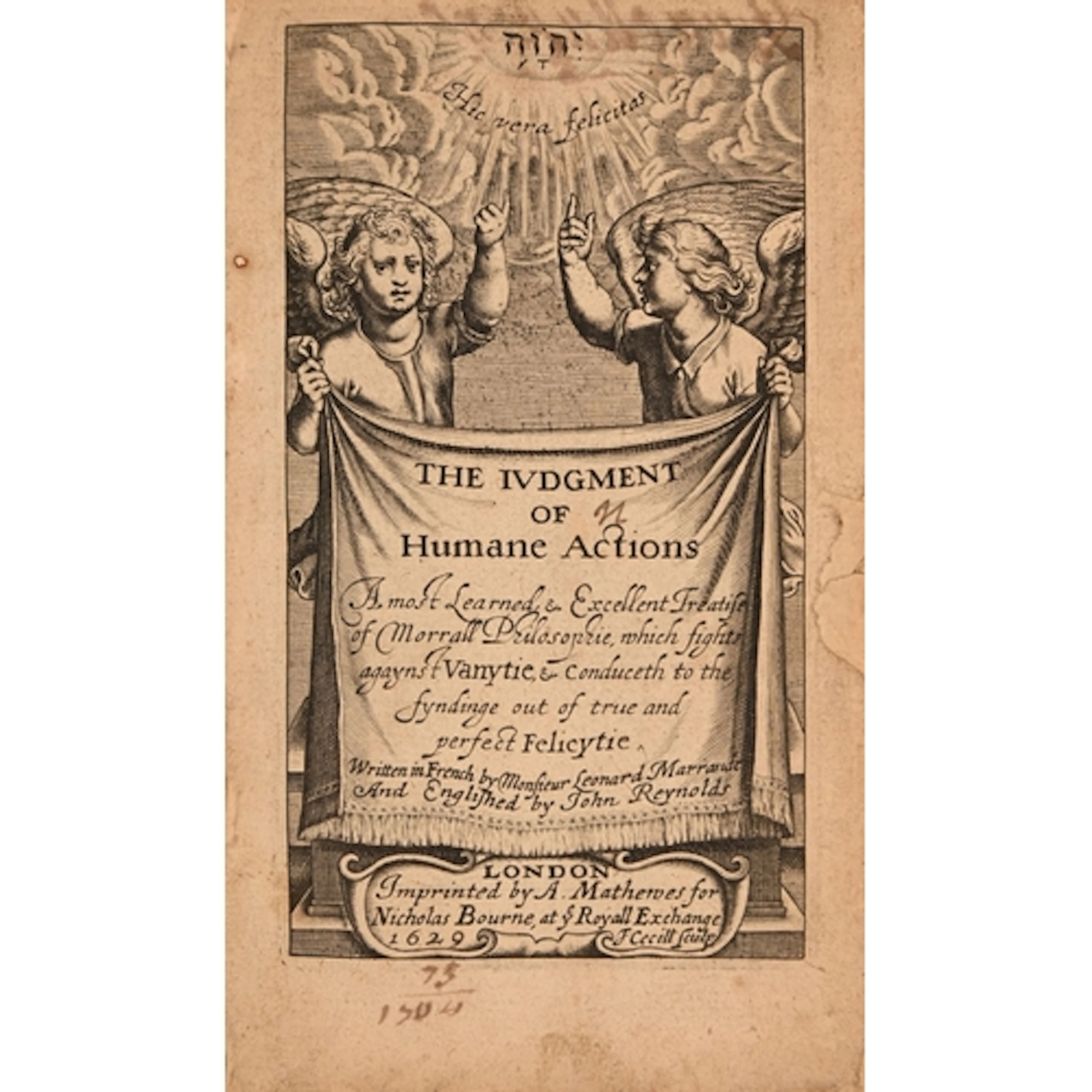 Marandé (Léonard de) & Reynolds (John, translator), The ...