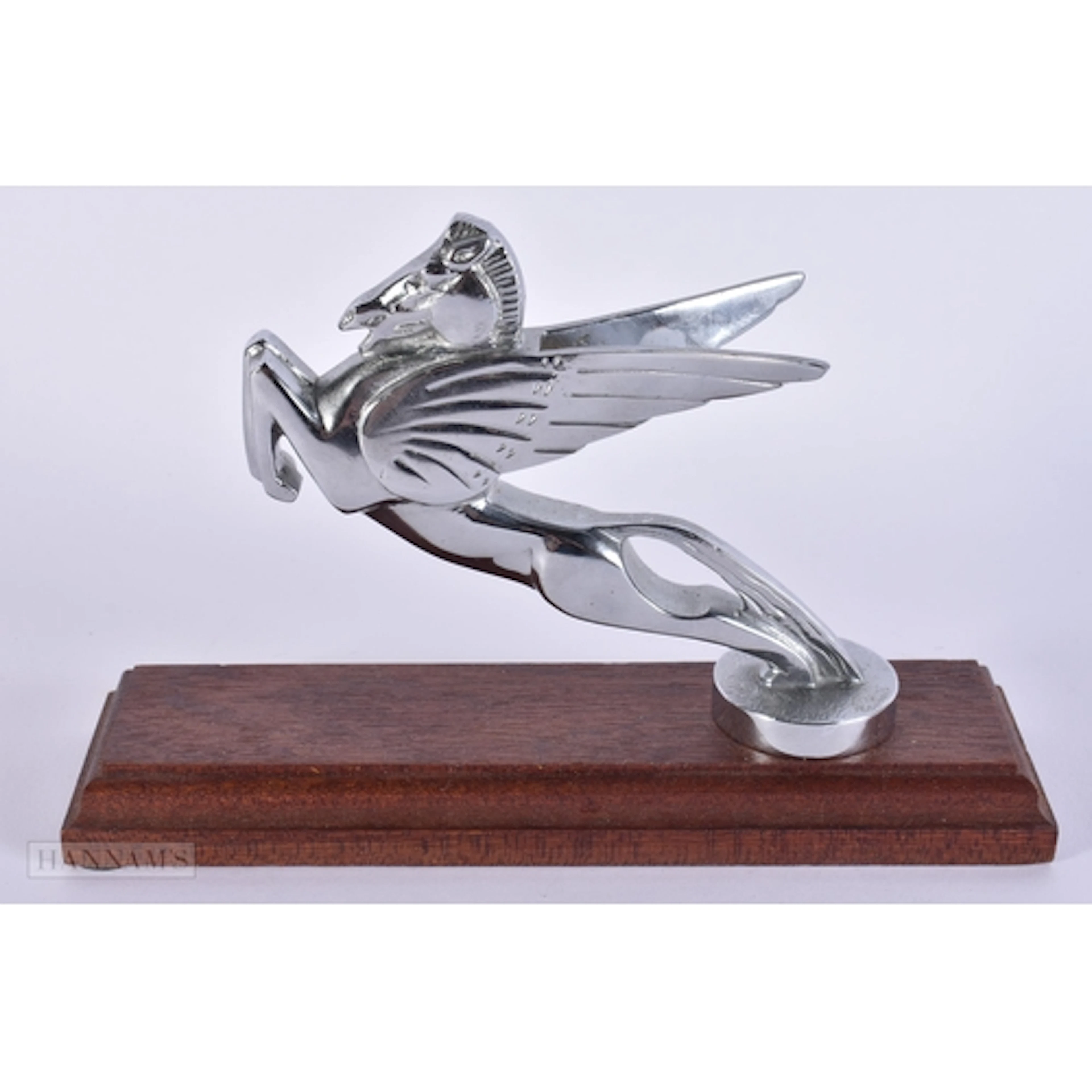 A PEGASUS CAR MASCOT. 18 cm x 14 cm.