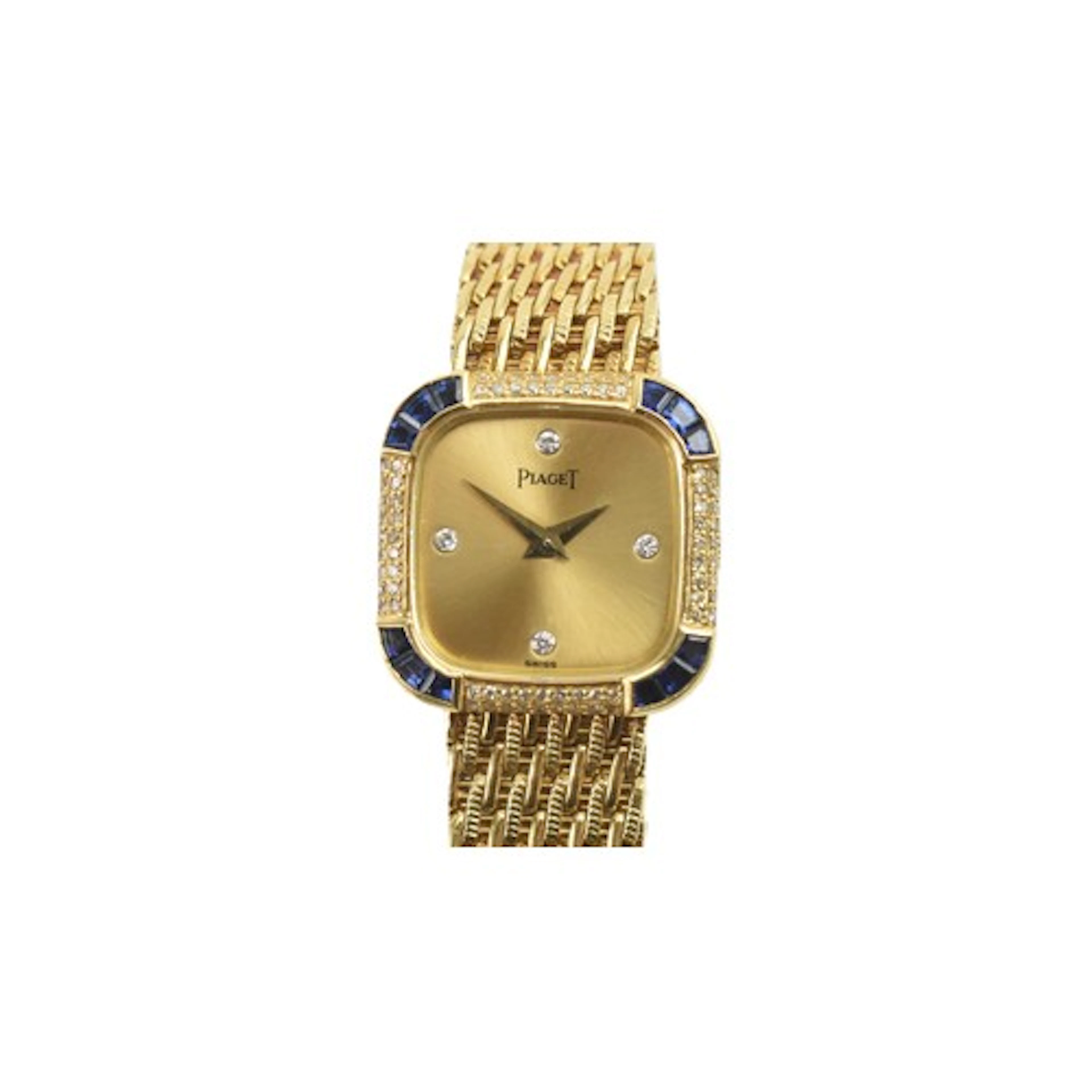 A Piaget 18ct yellow gold ladies manual wind wristwatch, the...