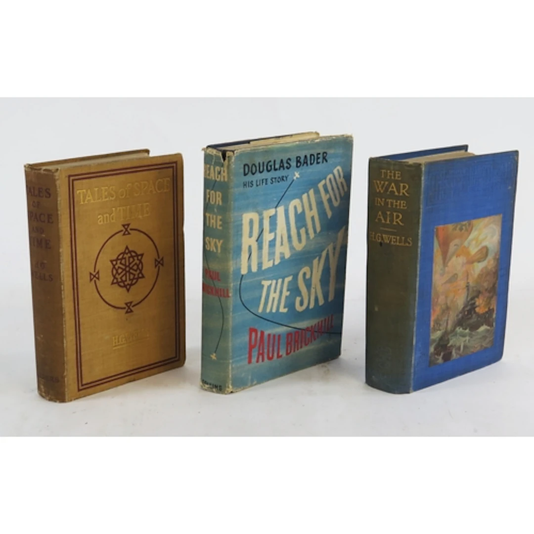 WELLS (H.G.) The War In The Air, Bell & Sons 1908, illus, cl...