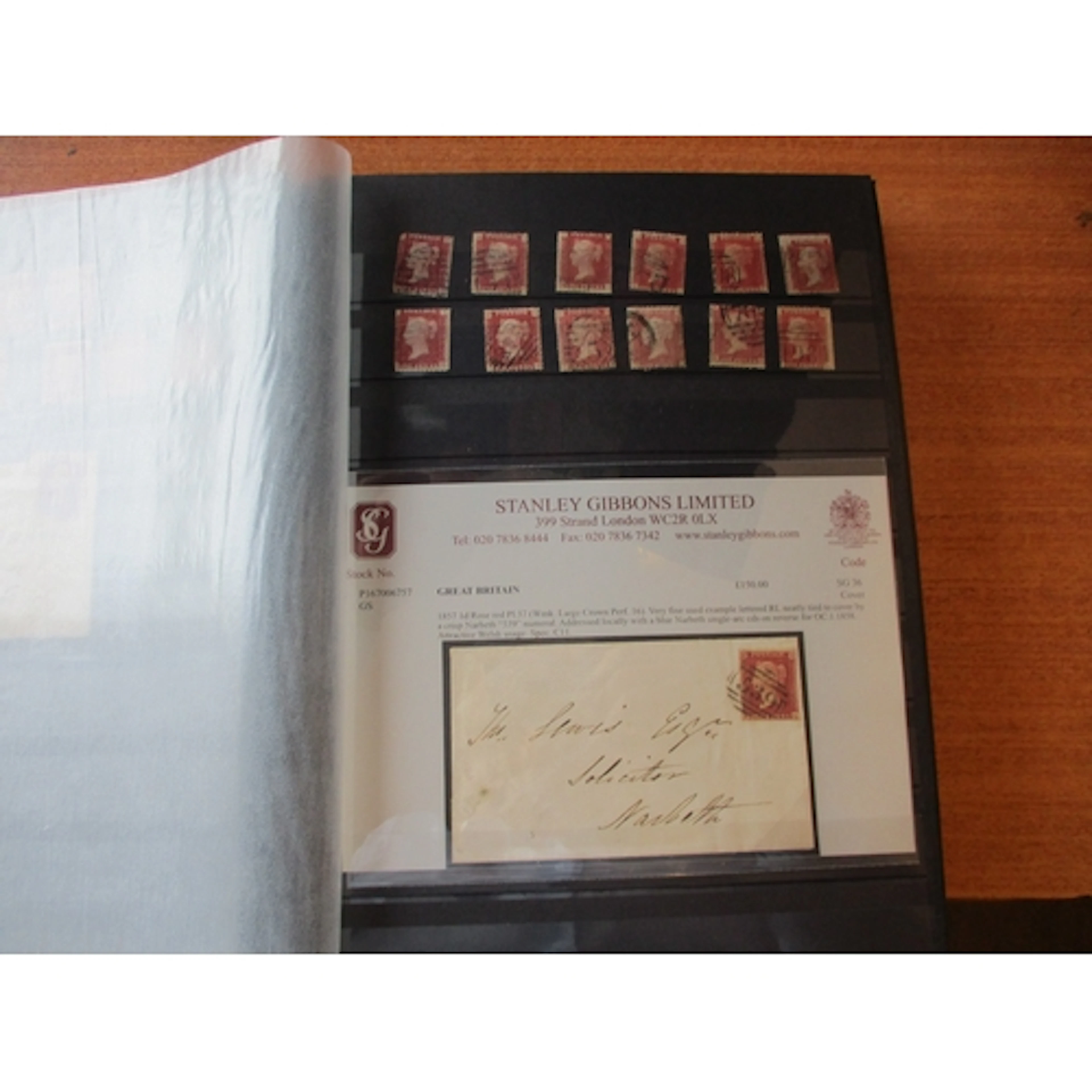 Line-Engraved 1d red M/U range in 1 stockbook. Incl an 1841 ...