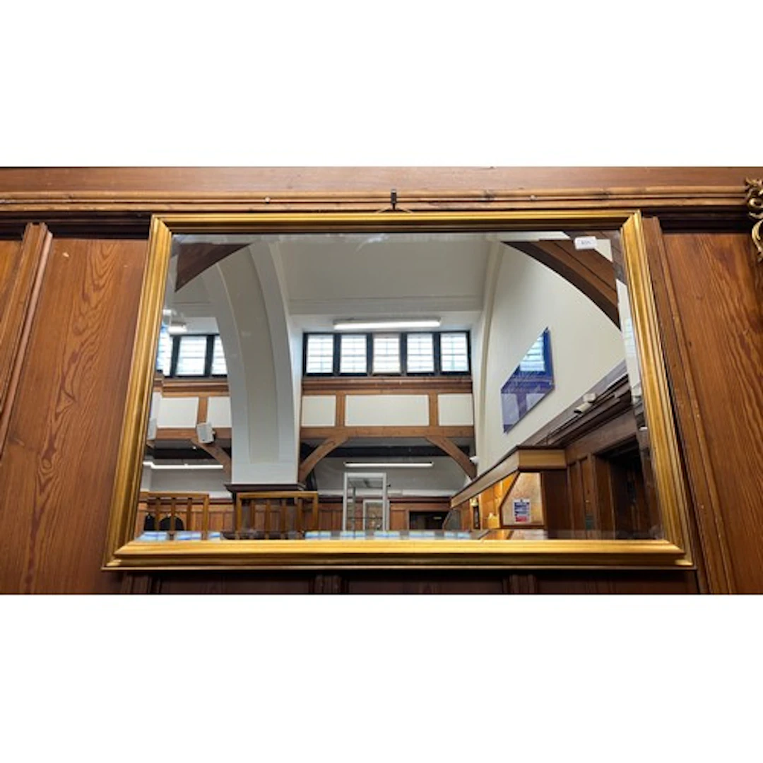 Modern rectangular wall mirror, 92cm wide