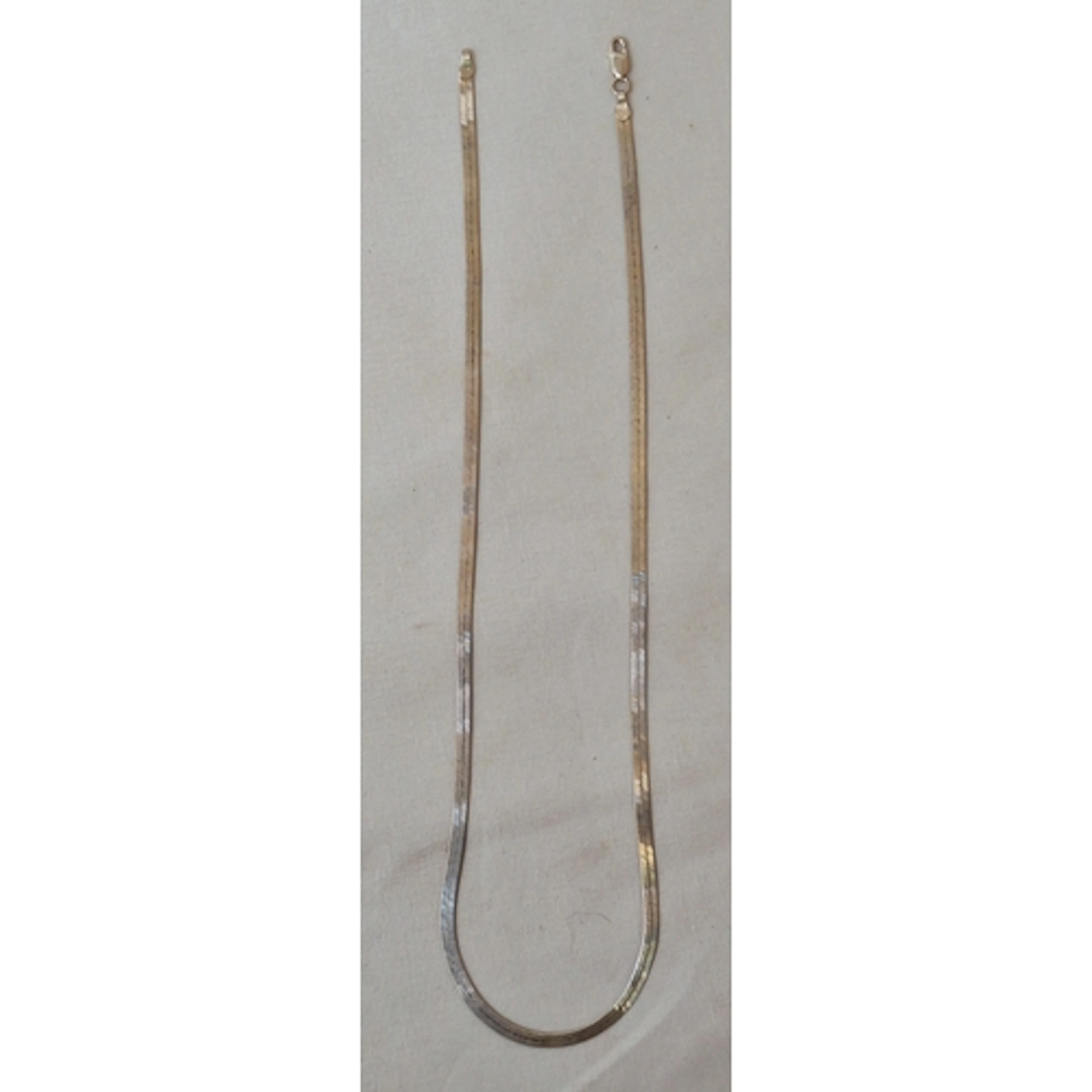 Silver Flat Herringbone Necklace approx. 48.5cm L (SC)