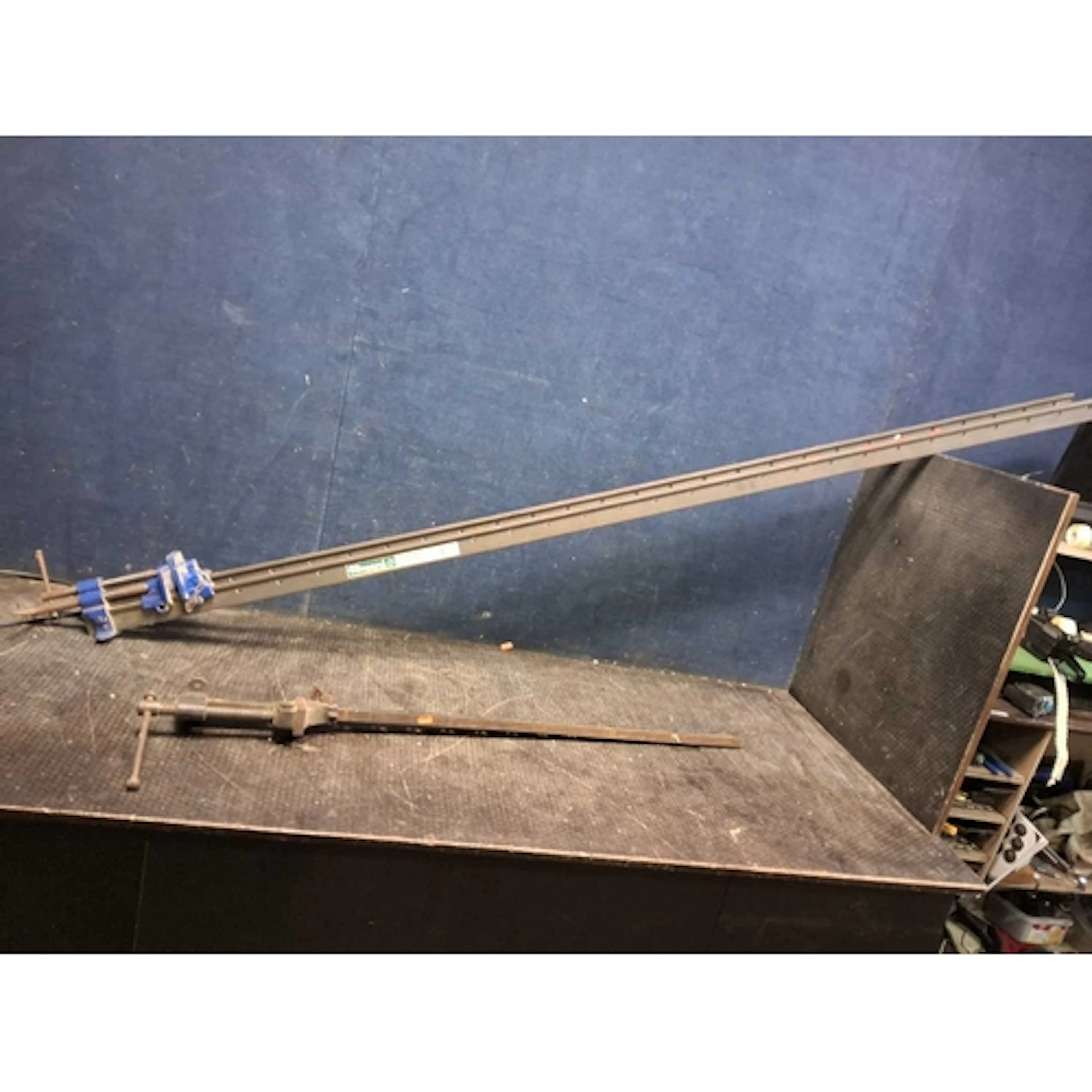 A PAIR OF RECORD 136/11 T-BAR CLAMPS 78in (1980mm) long and ...