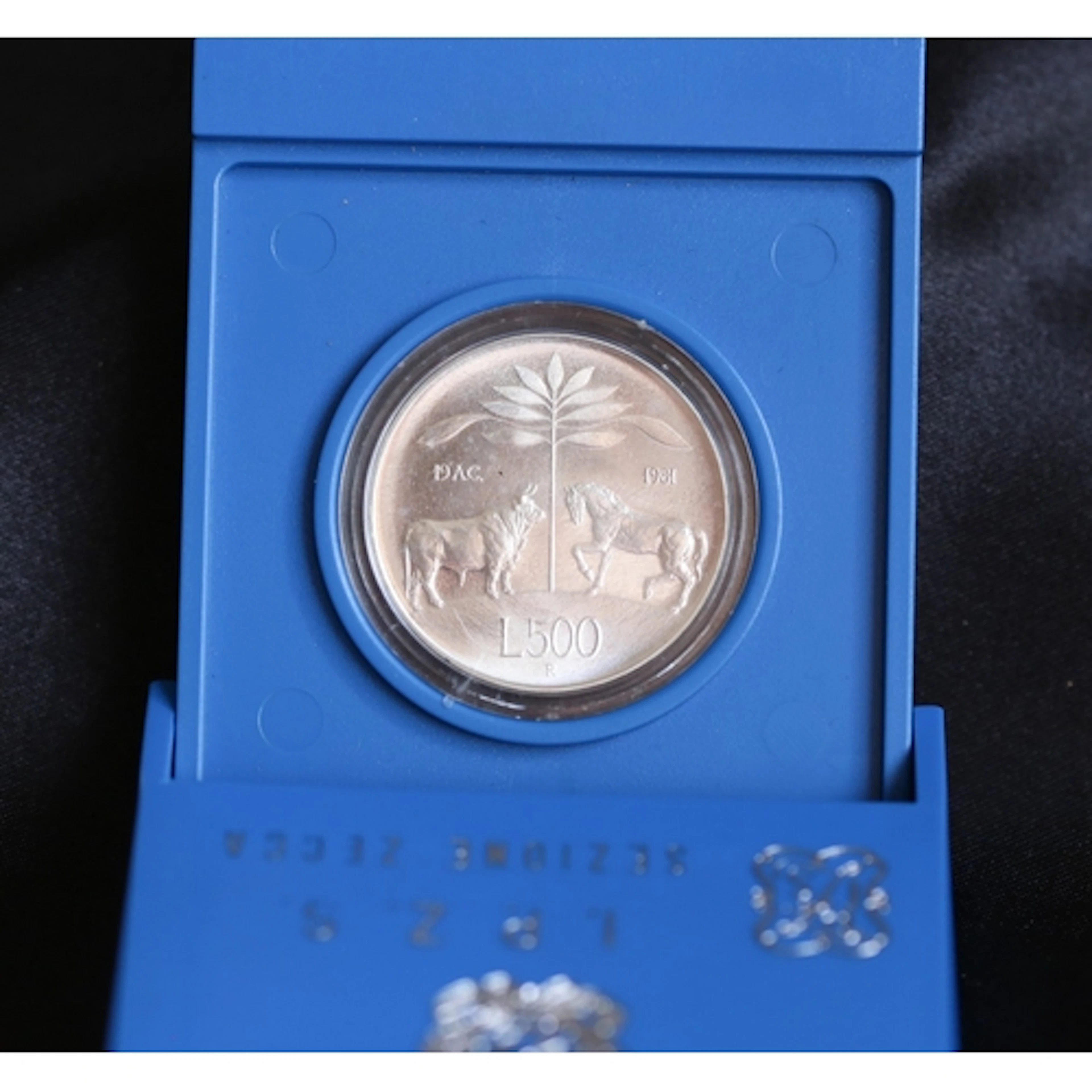 Silver Commemorative Italian 500 Lire Coin '2000th Anniversa...