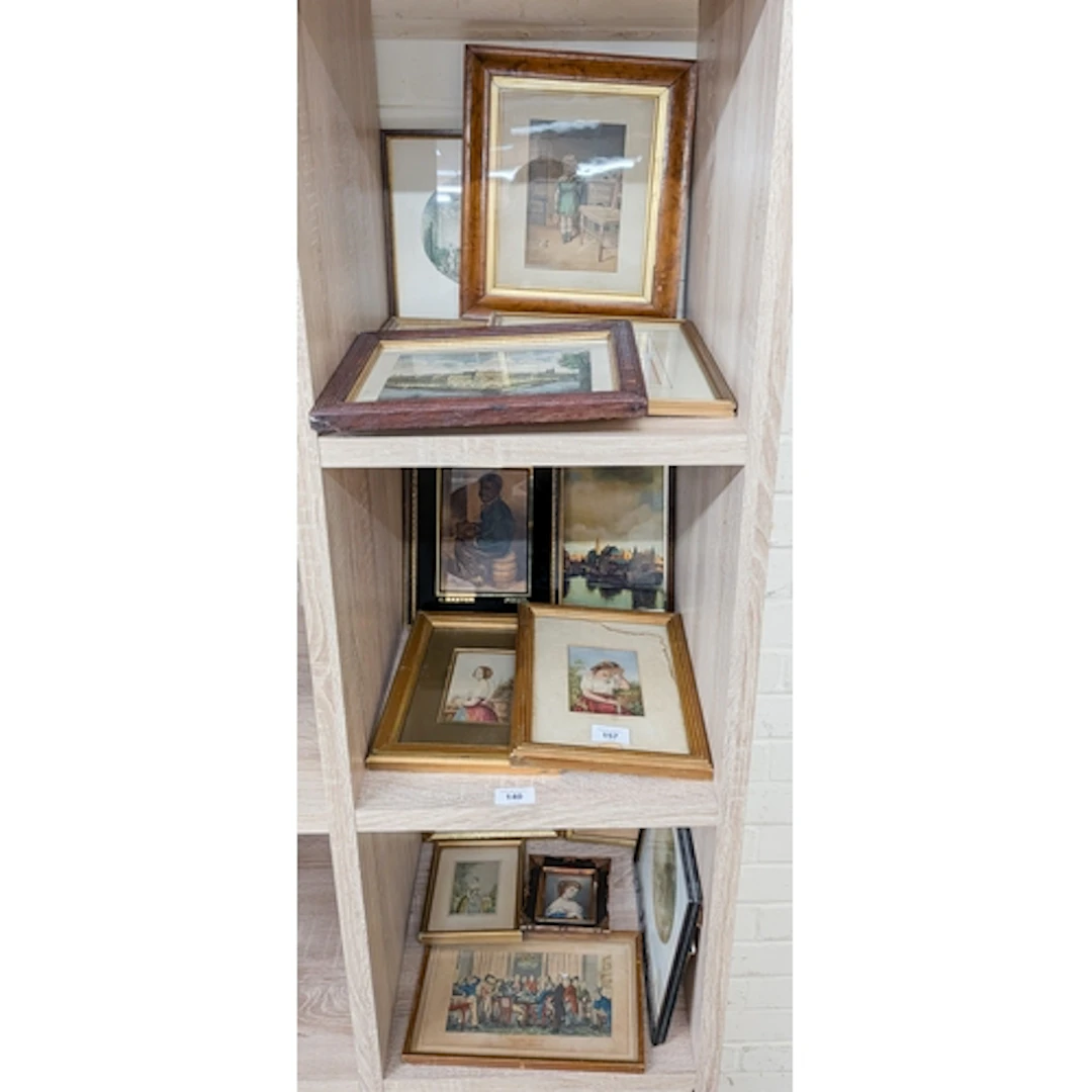 A collection of small Baxter and other Victorian prints