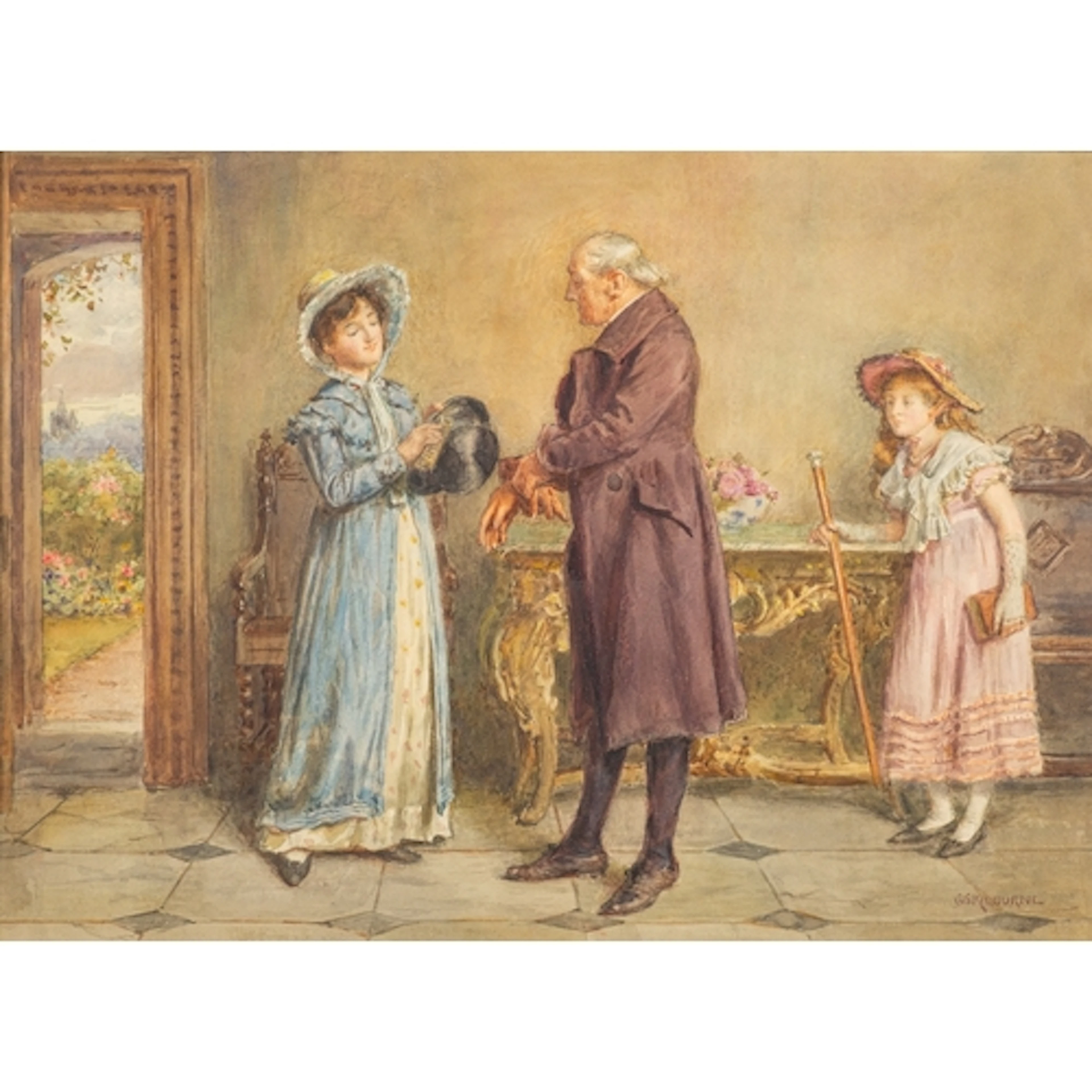 George Goodwin Kilburne (British, 1839-1924) - Preparing to ...