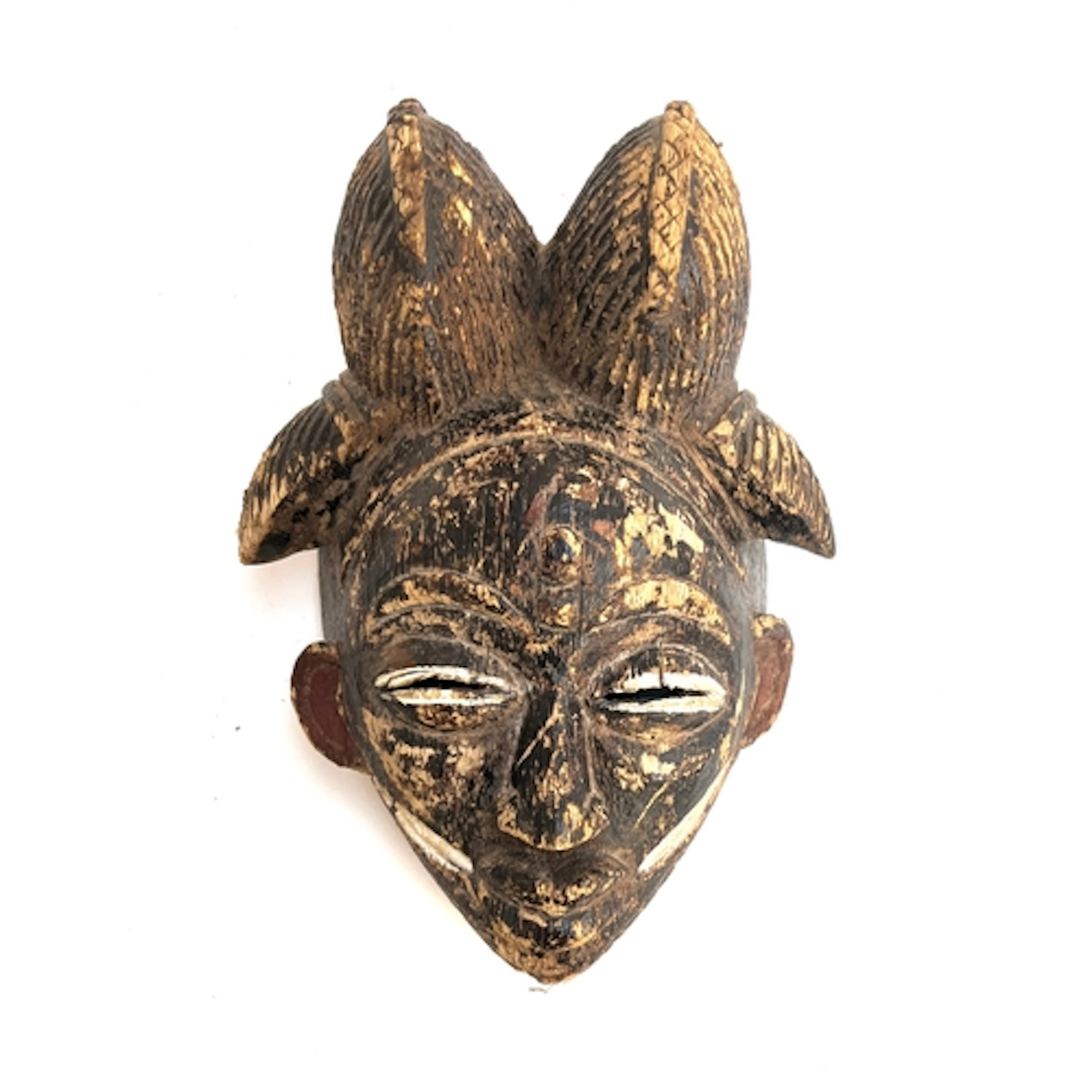 A central African Punu mask from Gabon, 19th century, 31cm l...