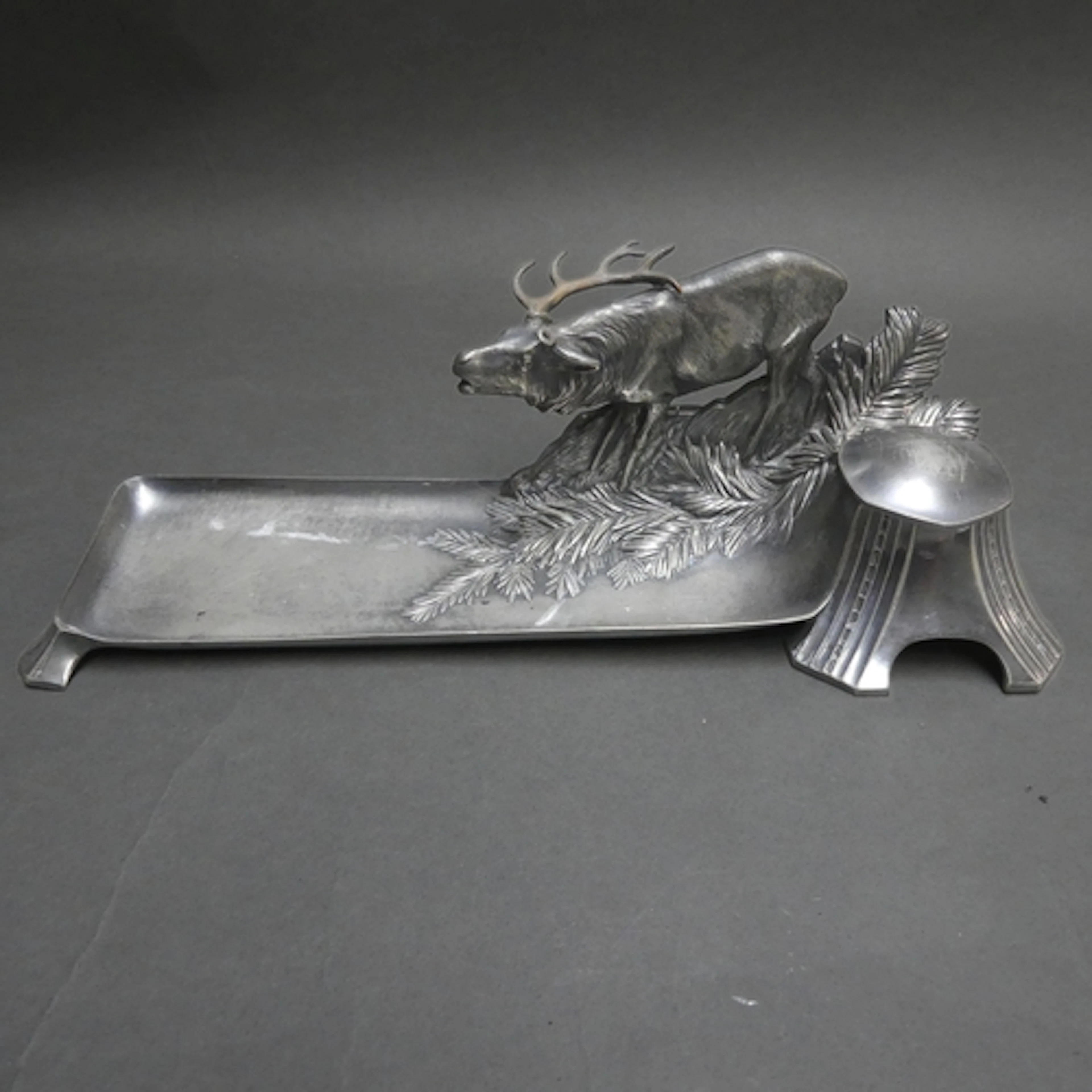 WMF - An Art Nouveau silver plated Britannia metal desk stan...
