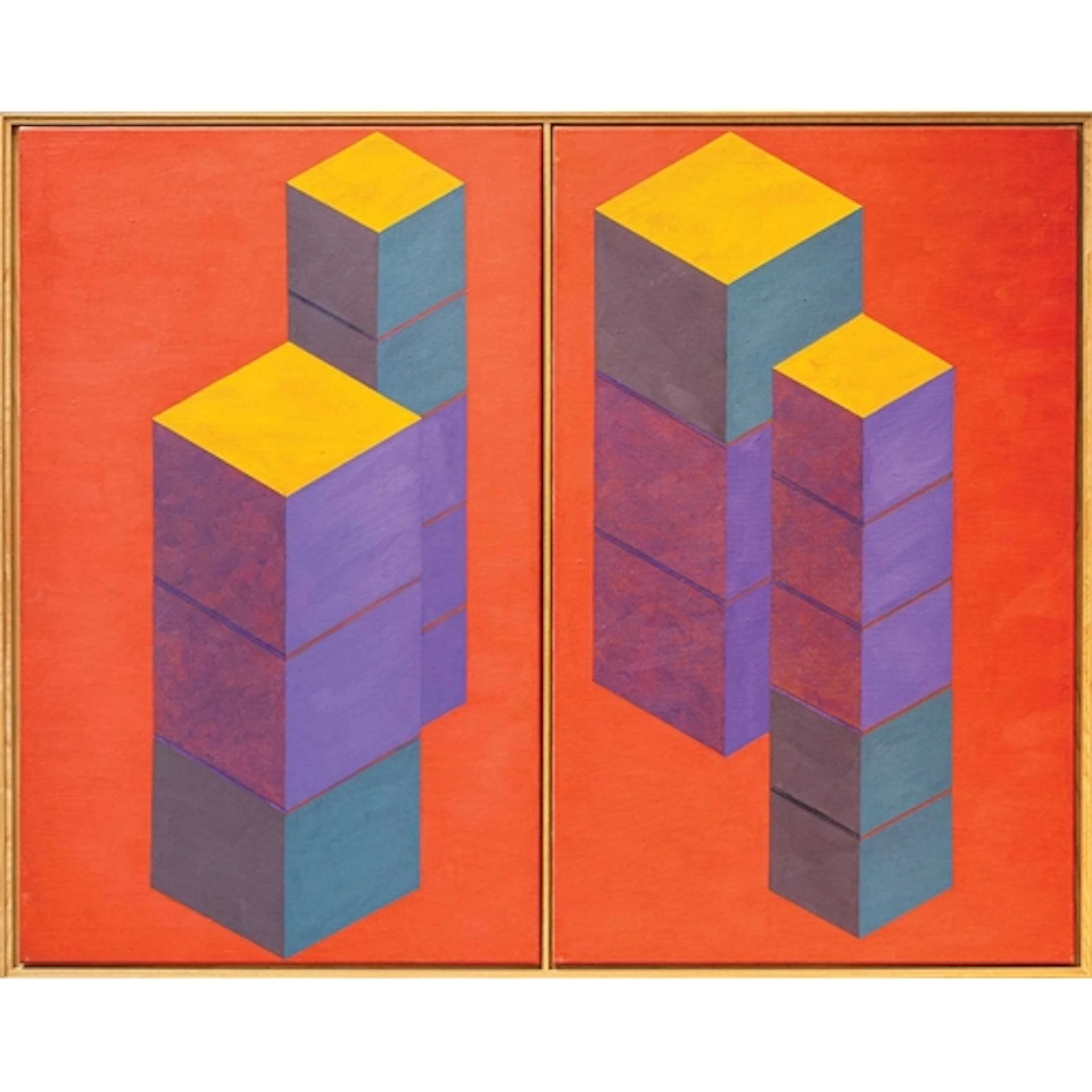 John MITCHELL (1943-2014) Projected Piers I (1986) Oil on wa...
