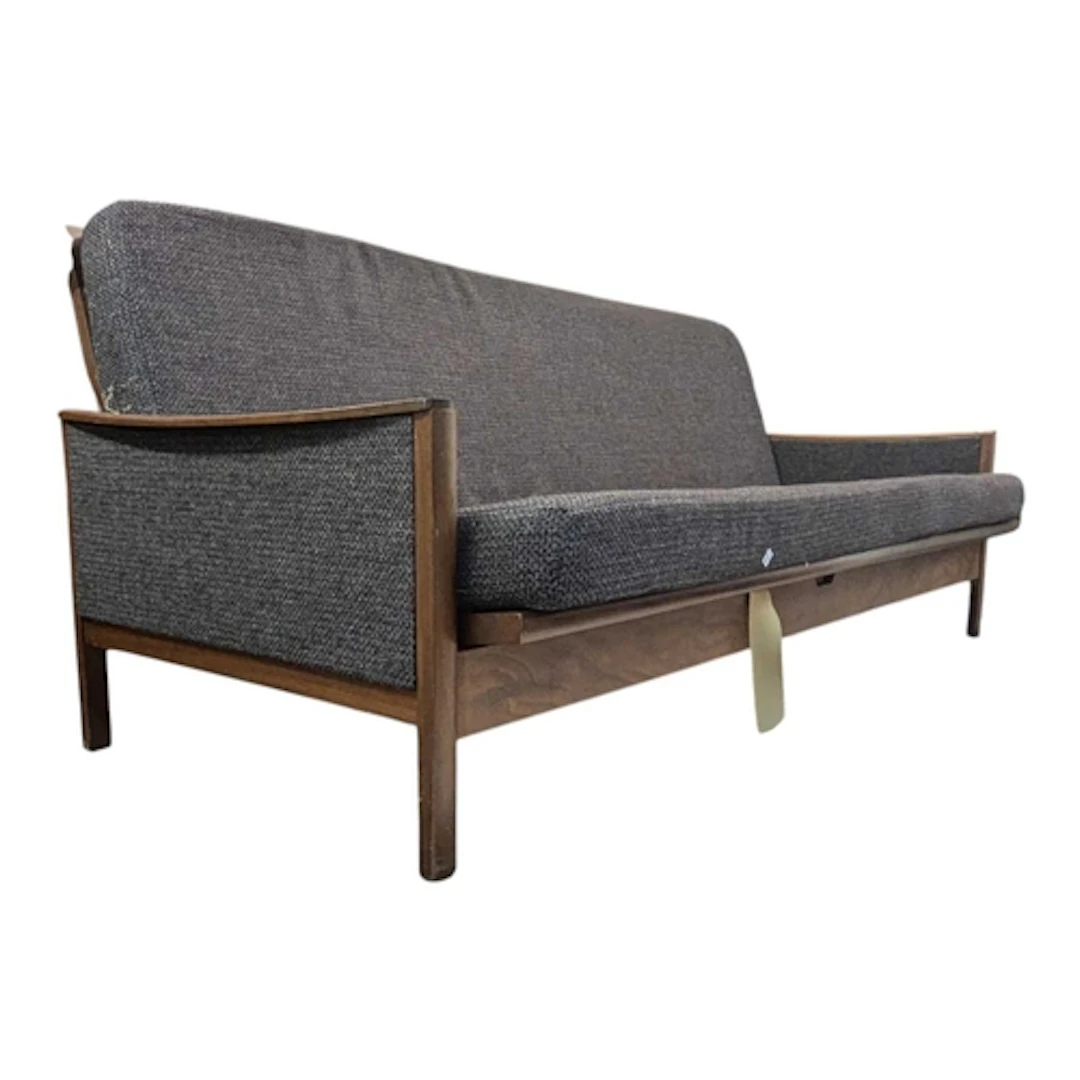 Danish Modern Design - A mid century teak show wood frame so...