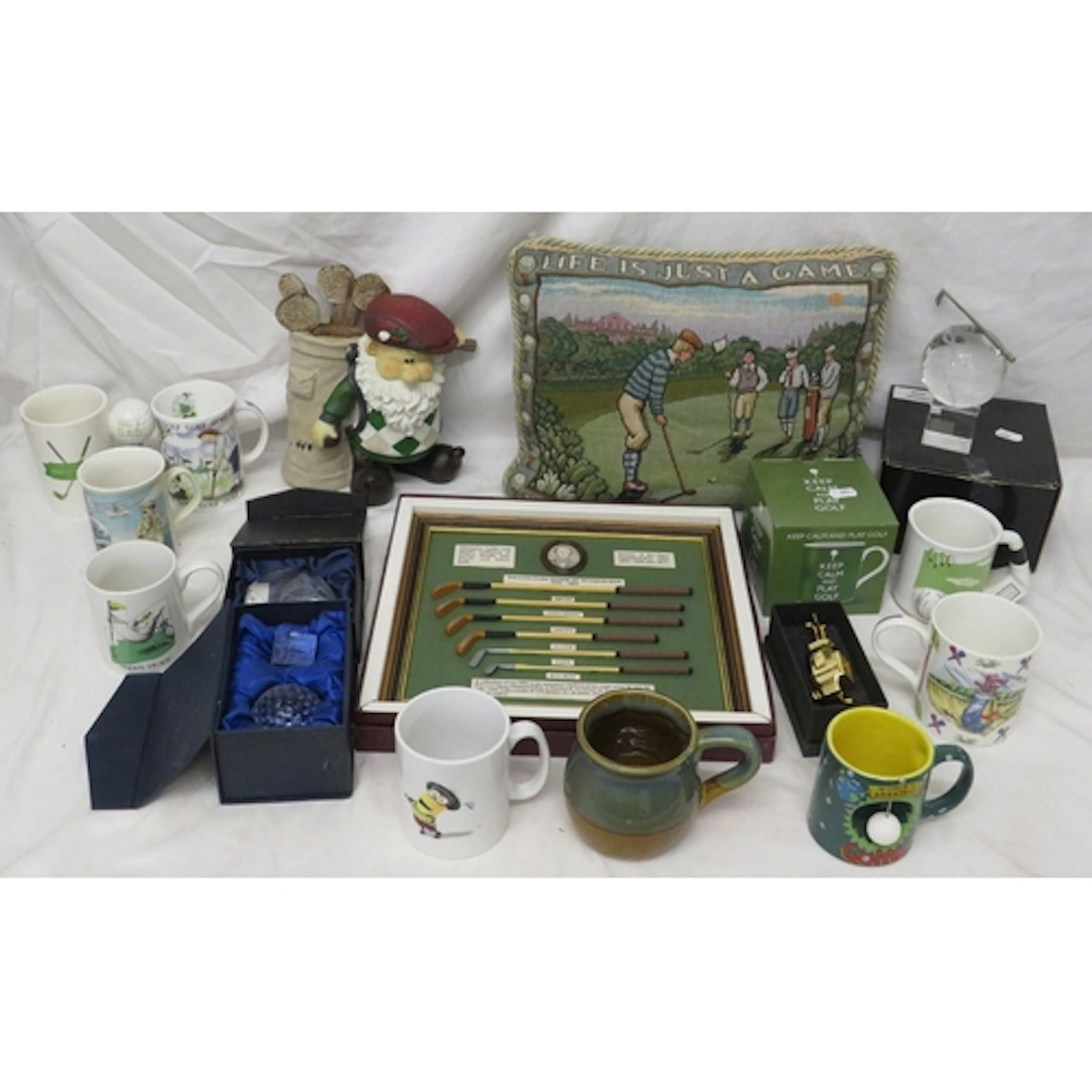 Framed 1/5th Miniature Scale Replica's William Parks Golf Cl...