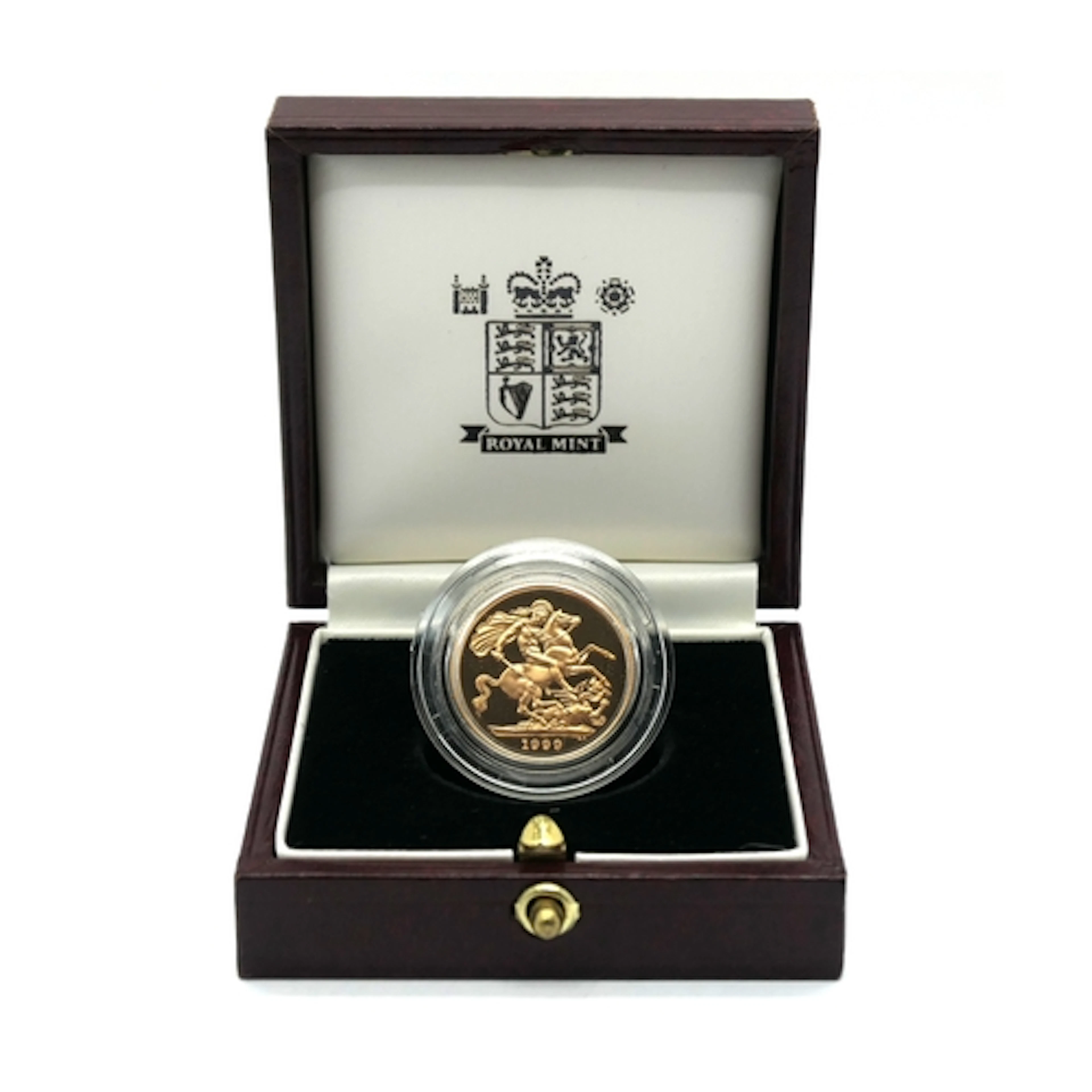 1999 Royal Mint Gold Proof Sovereign, cased with a certifica...