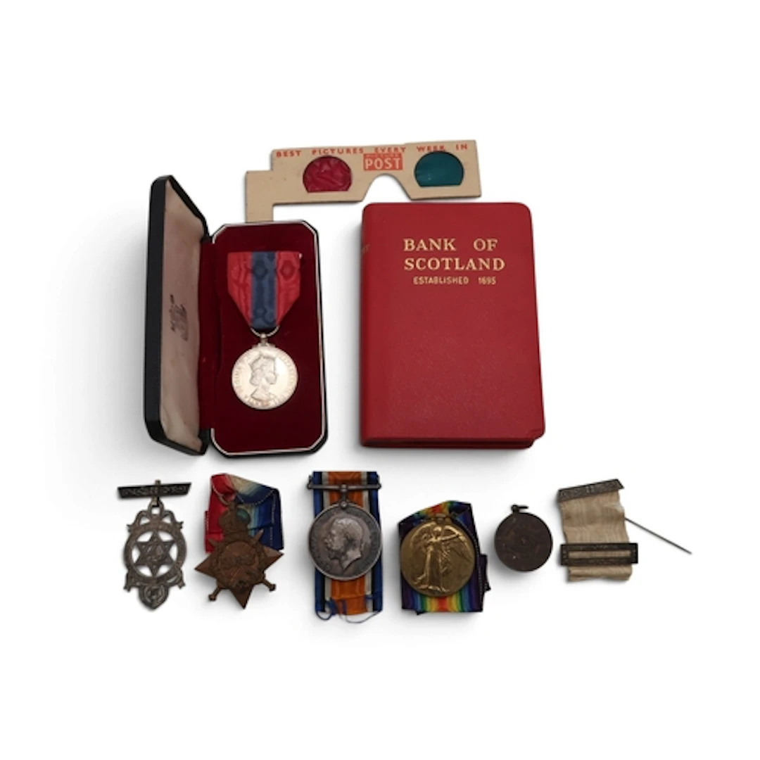 A WW1 medal trio awarded to 155 Pte. A. Paterson, Army Cycli...