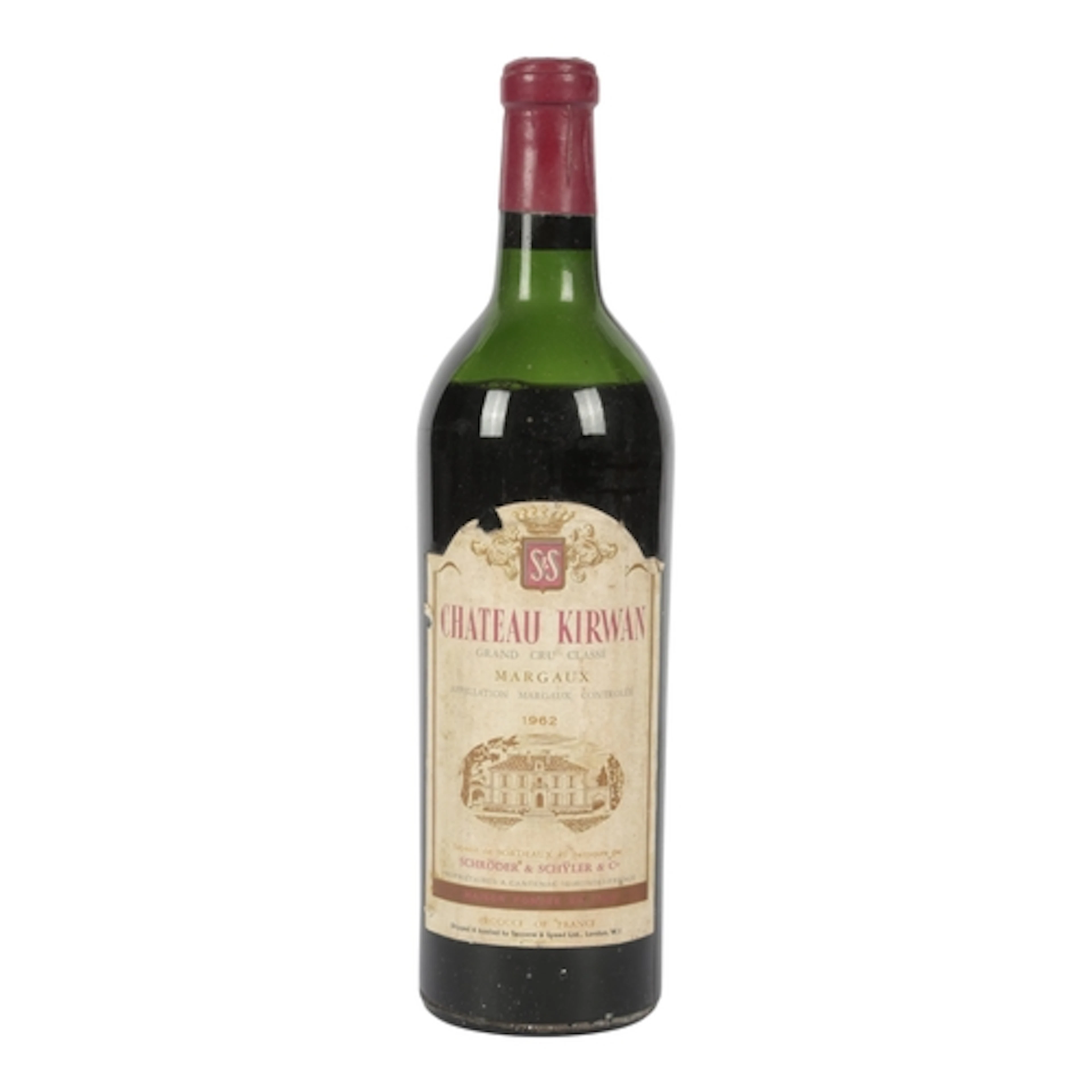 1962 Chateau Kirwan, Margaux, France Kirwan takes its name f...