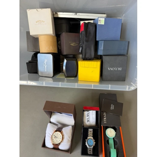 A large selection of boxed contemporary watches to include: ...