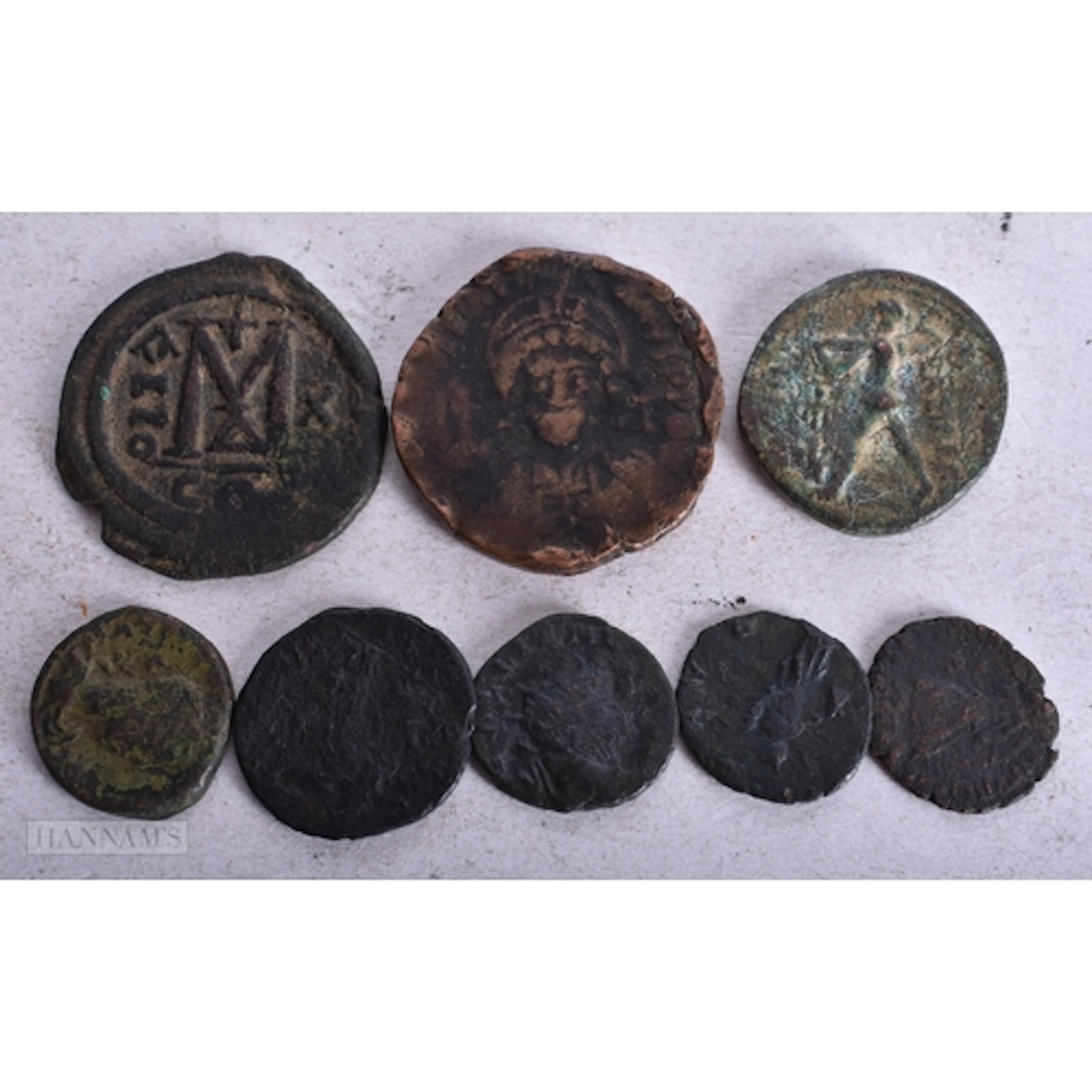 Eight Ancient Coins. Largest 3cm diameter (8)