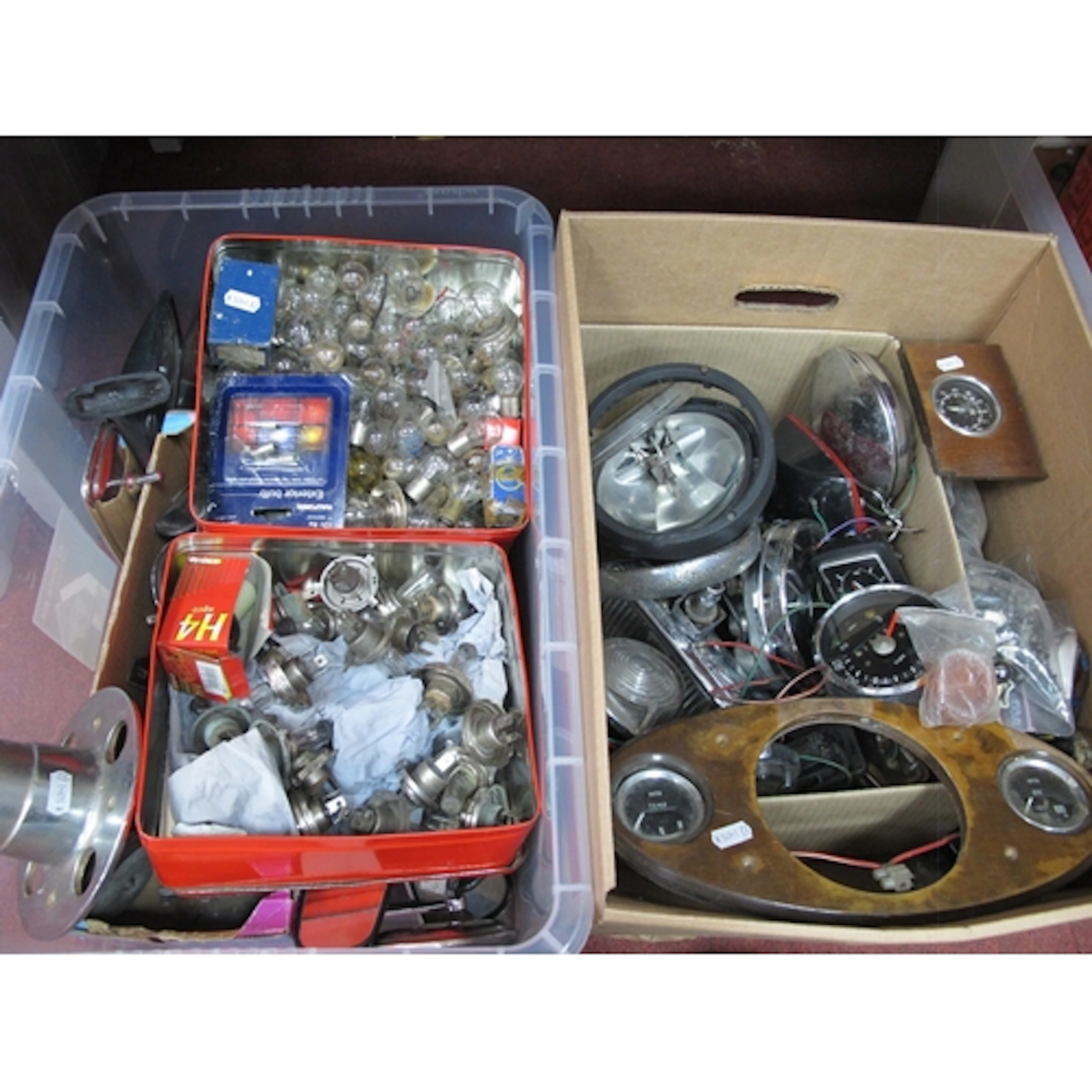 Automobilia, including vintage Ford Mustang wheel centre cap...