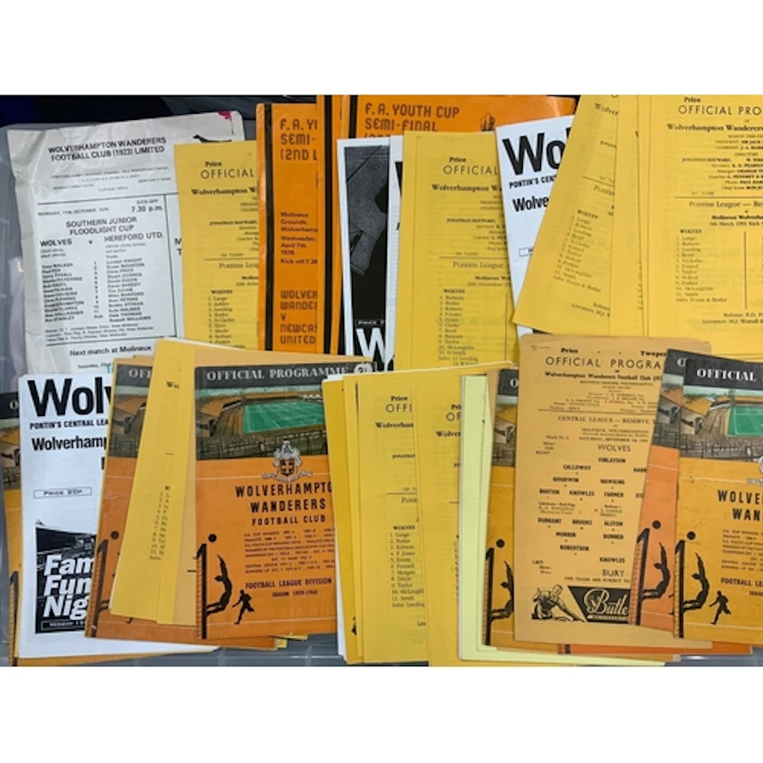 Wolves Reserve + Youth Home Football Programmes: From the la...