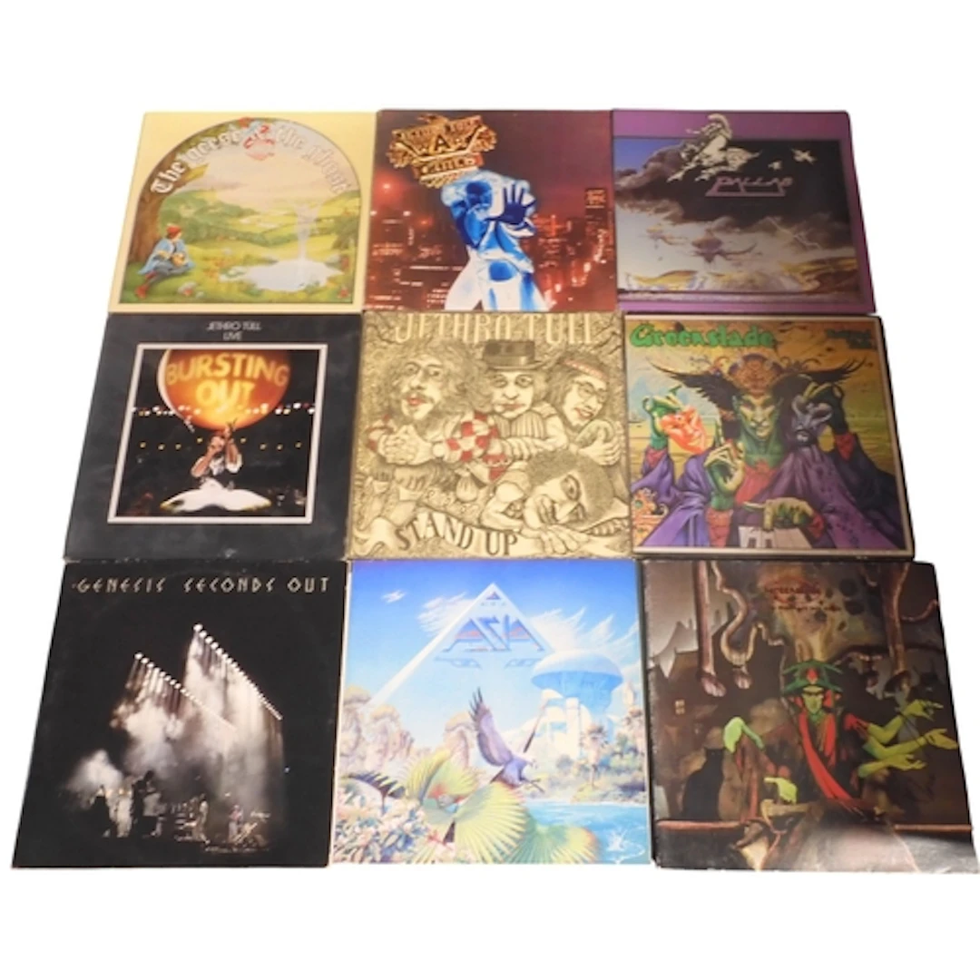 PROG ROCK - 12 Vinyl LP records to copy of Greenslade 'Bedsi...
