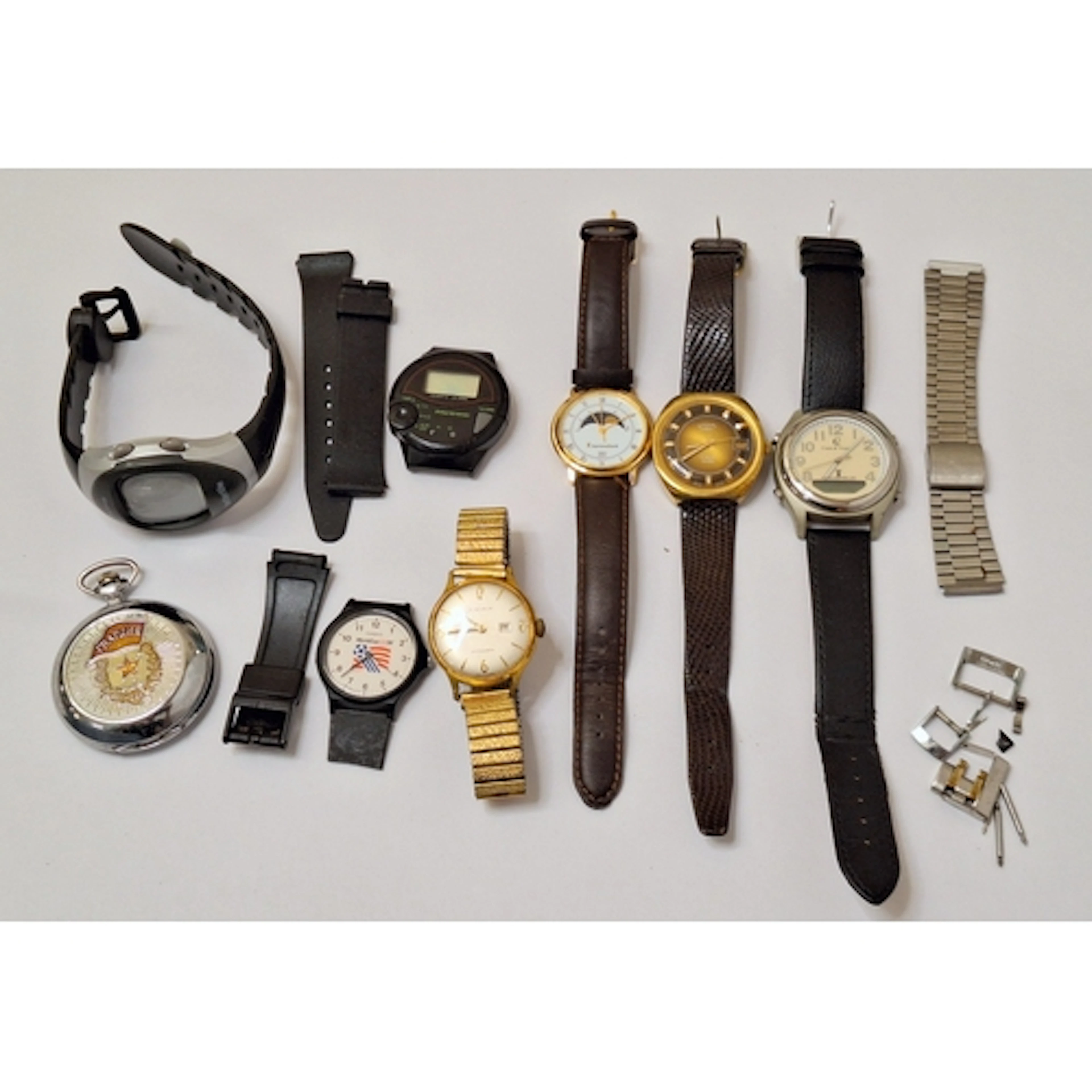 Gents Watches incl. Crane & Viceroy, radio controlled LED & ...