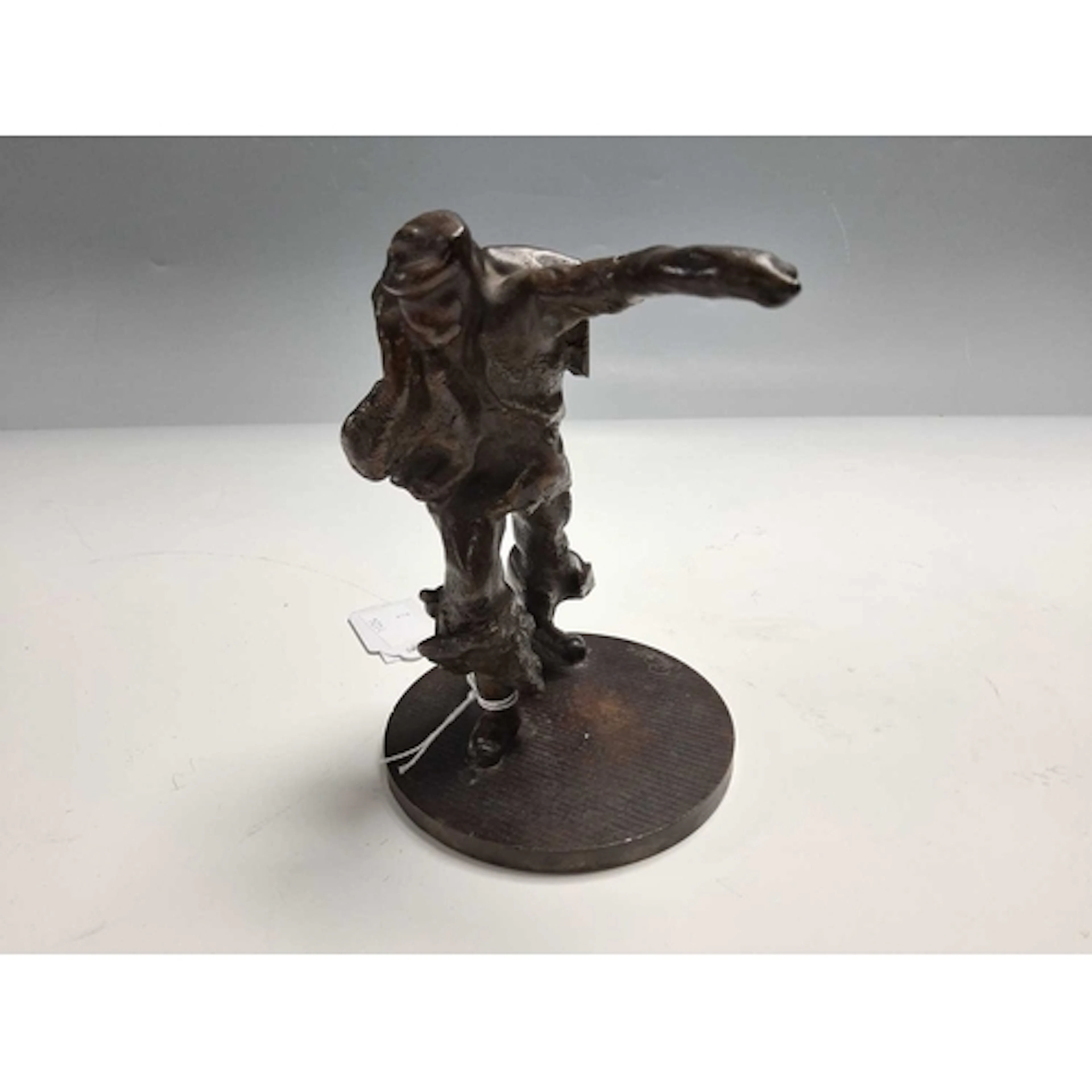 JOHN W. MILLS (1933-2023): 'RIVERMAN III', the bronze figure...