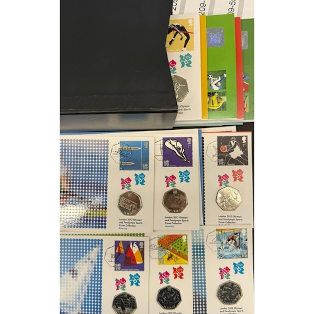 UK 2012 Royal Mint and Royal Mail London 2012 Olympic and Pa...