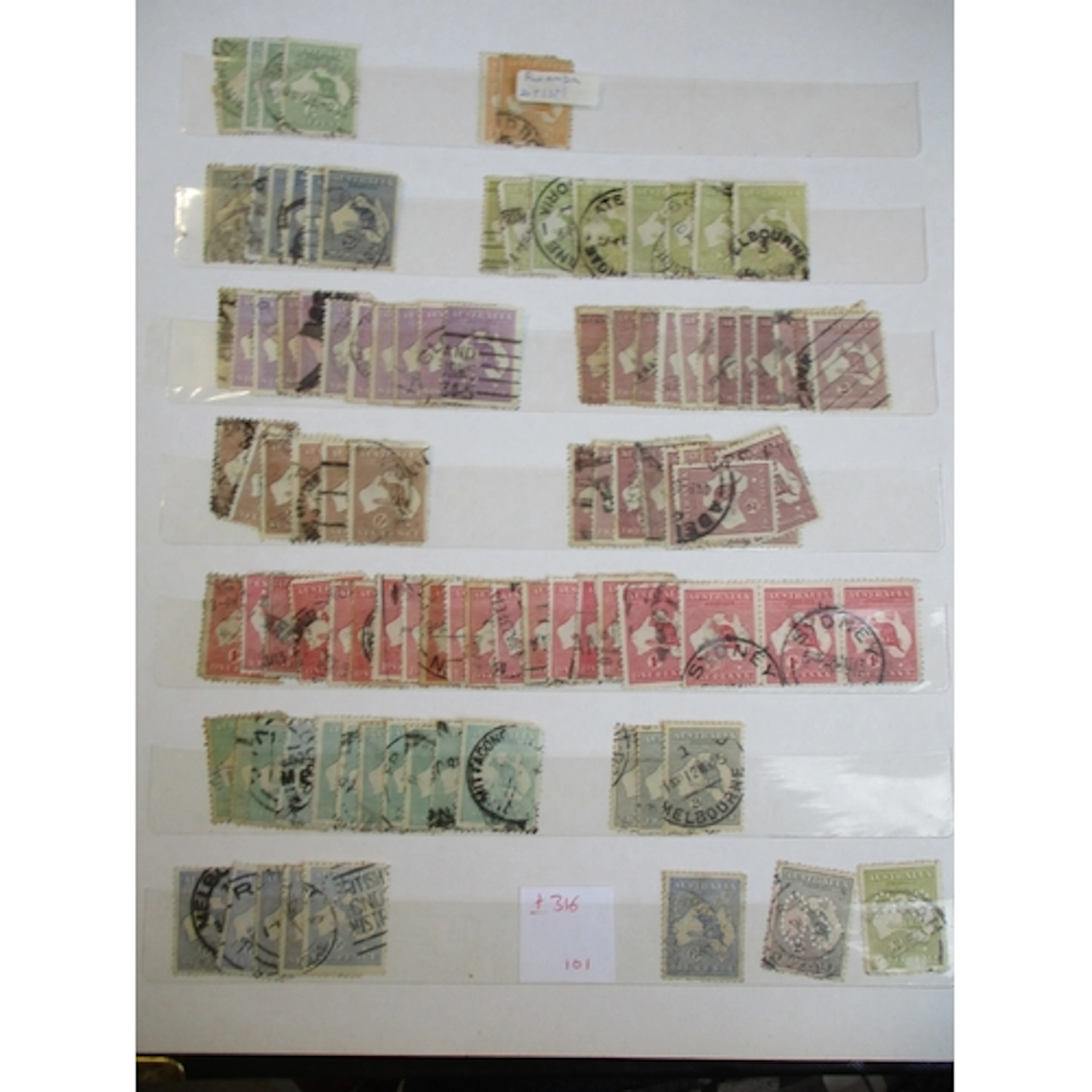 Australia. KGV-QEII mainly used accumulation in 2 vols, noti...
