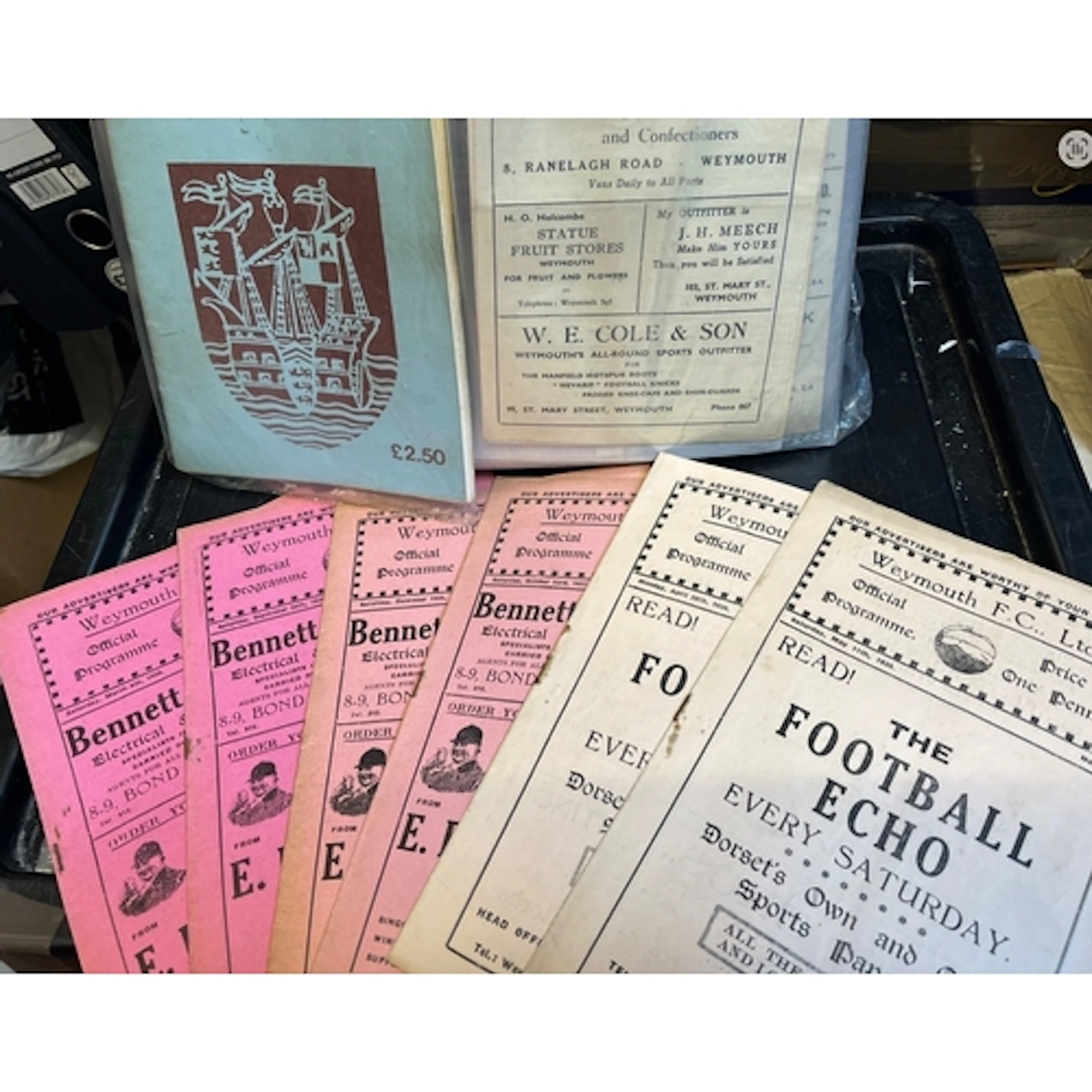Weymouth Football Programmes: Around 700 programmes both hom...
