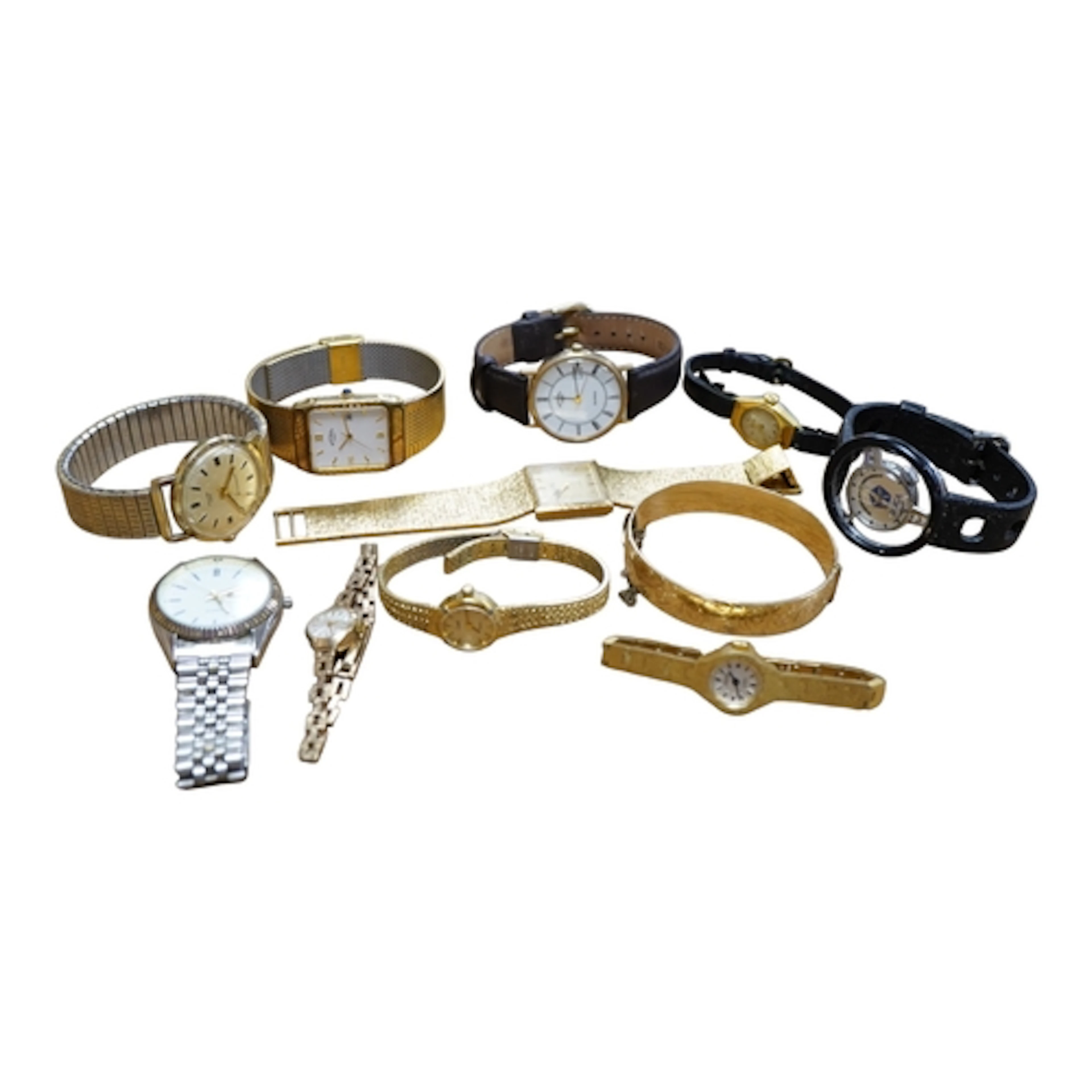 A lady's 9ct gold Jaquet-Droz manual wind wrist watch, on a ...