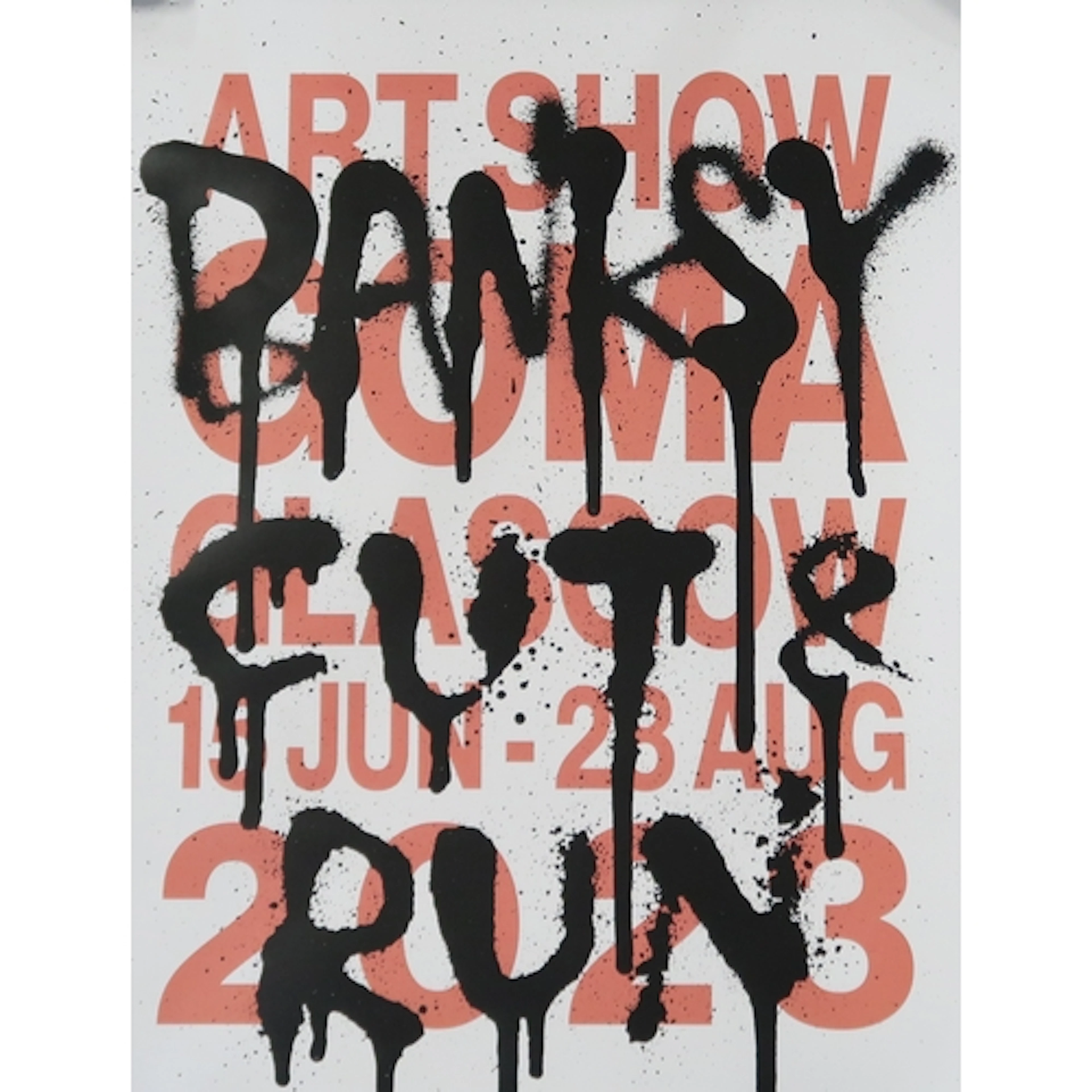 BANKSY - CUT AND RUN EXHIBITION, GLASGOW 2023 Two off-set li...