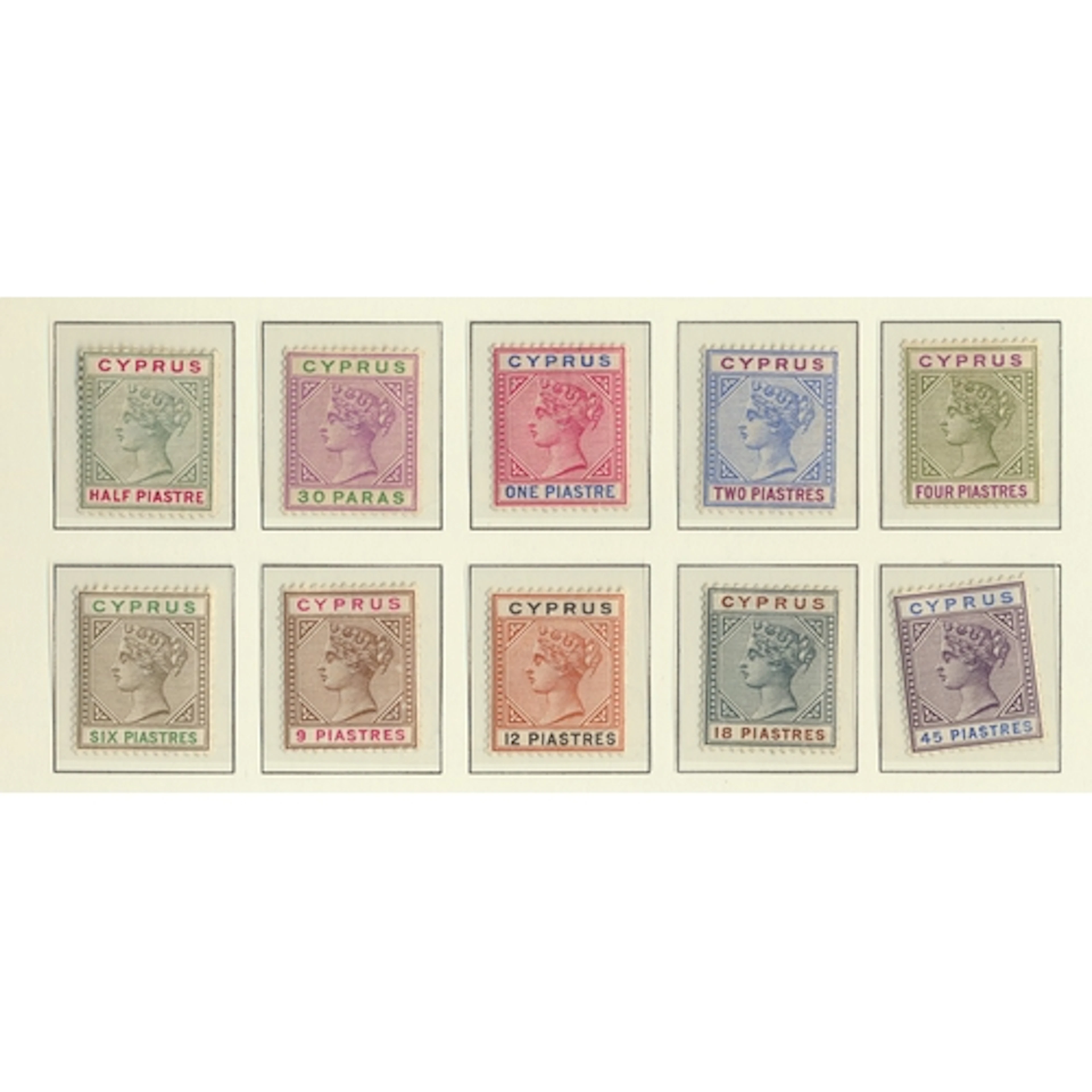 Cyprus. Mint coln on loose Lighthouse pages ranging o.g. and...