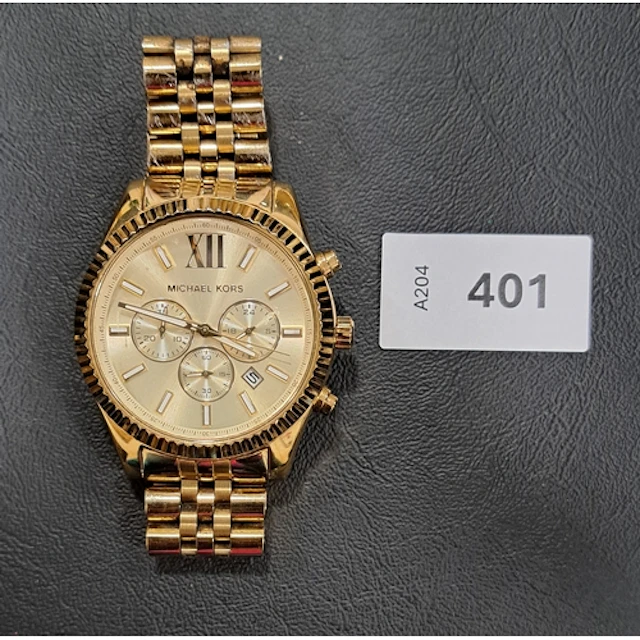 MICHAEL KORS WRISTWATCH MK-8281, in gold tone, the dial with...
