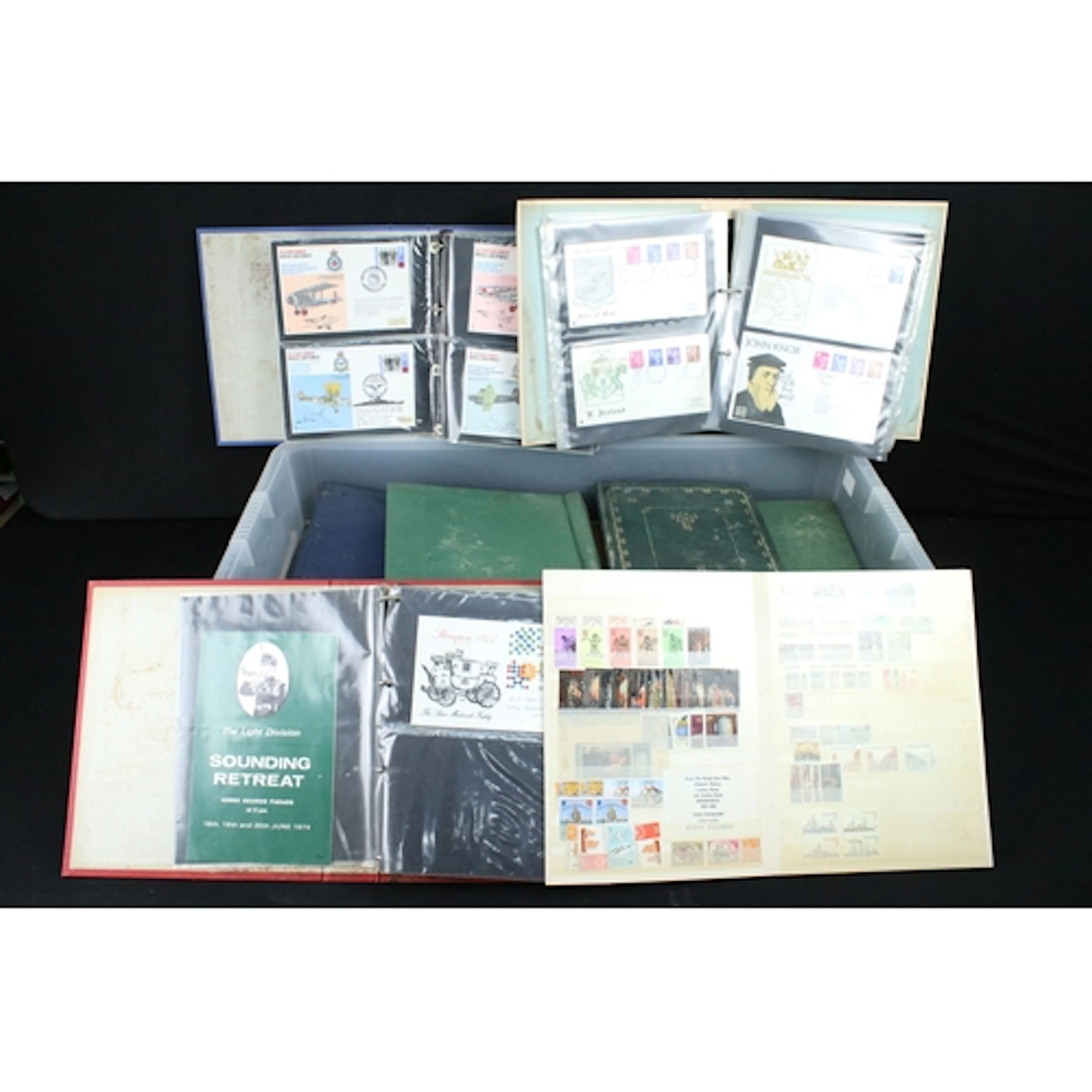A collection of British, Commonwealth and world stamps conta...