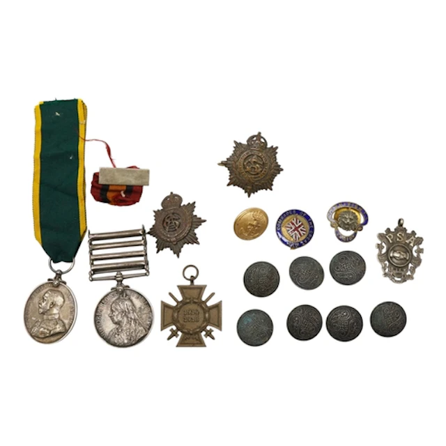 A Victoria QSA medal pair awarded to 77 R.Q.M.SGT. W.S. Grif...