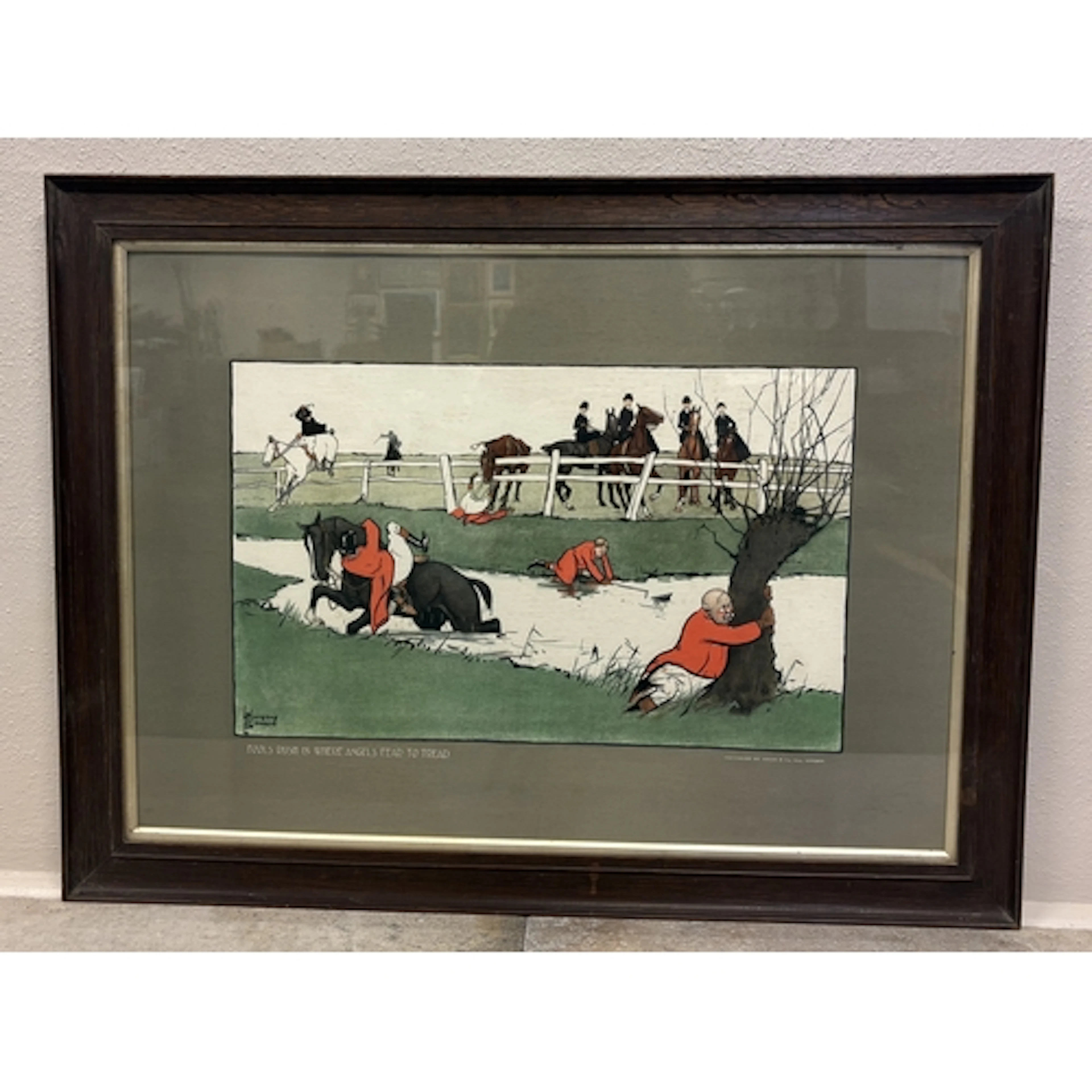 A large framed and glazed Lance Thackeray print entitled 'Fo...