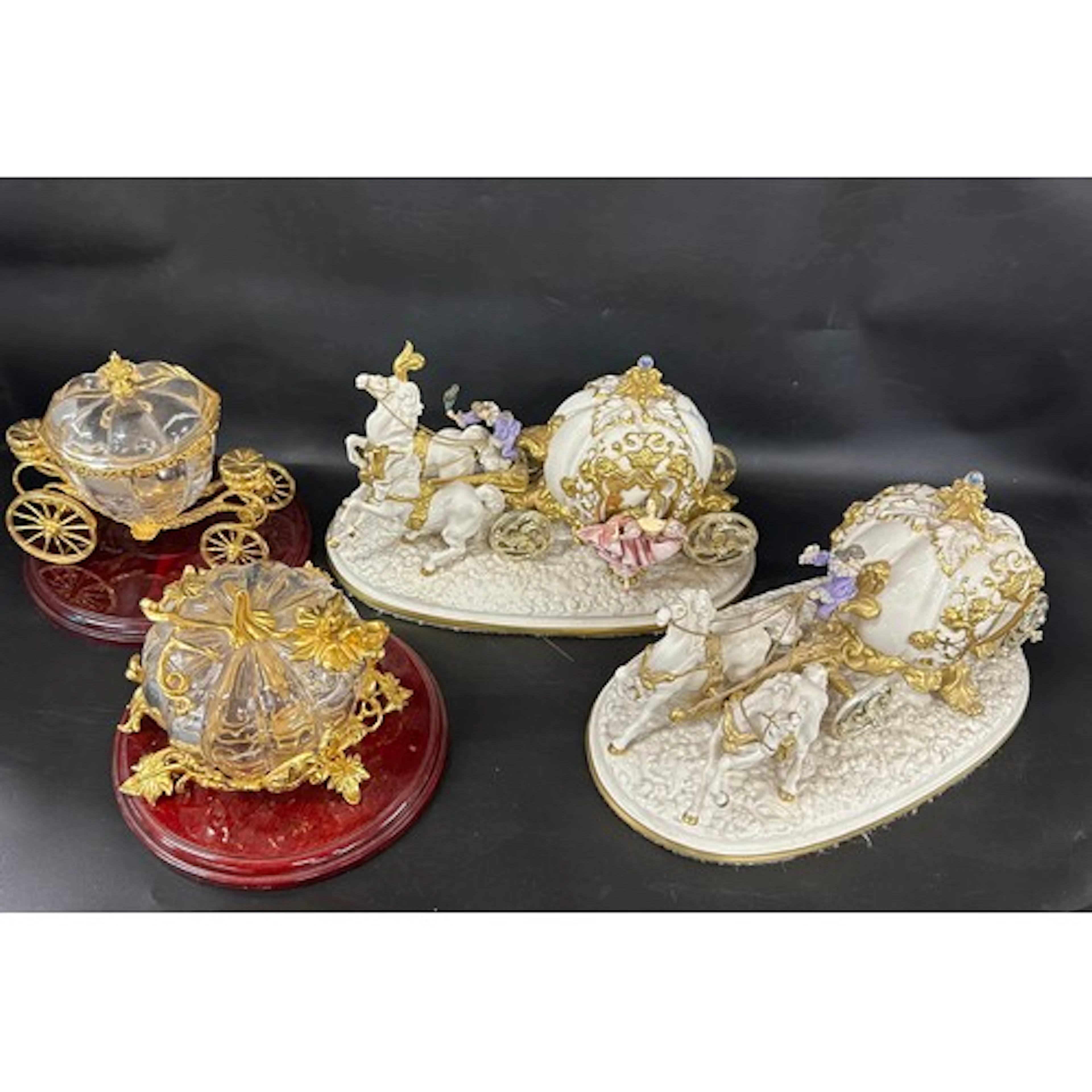 Two Franklin Mint Cinderella's Magical Moment Anniversary Sc...