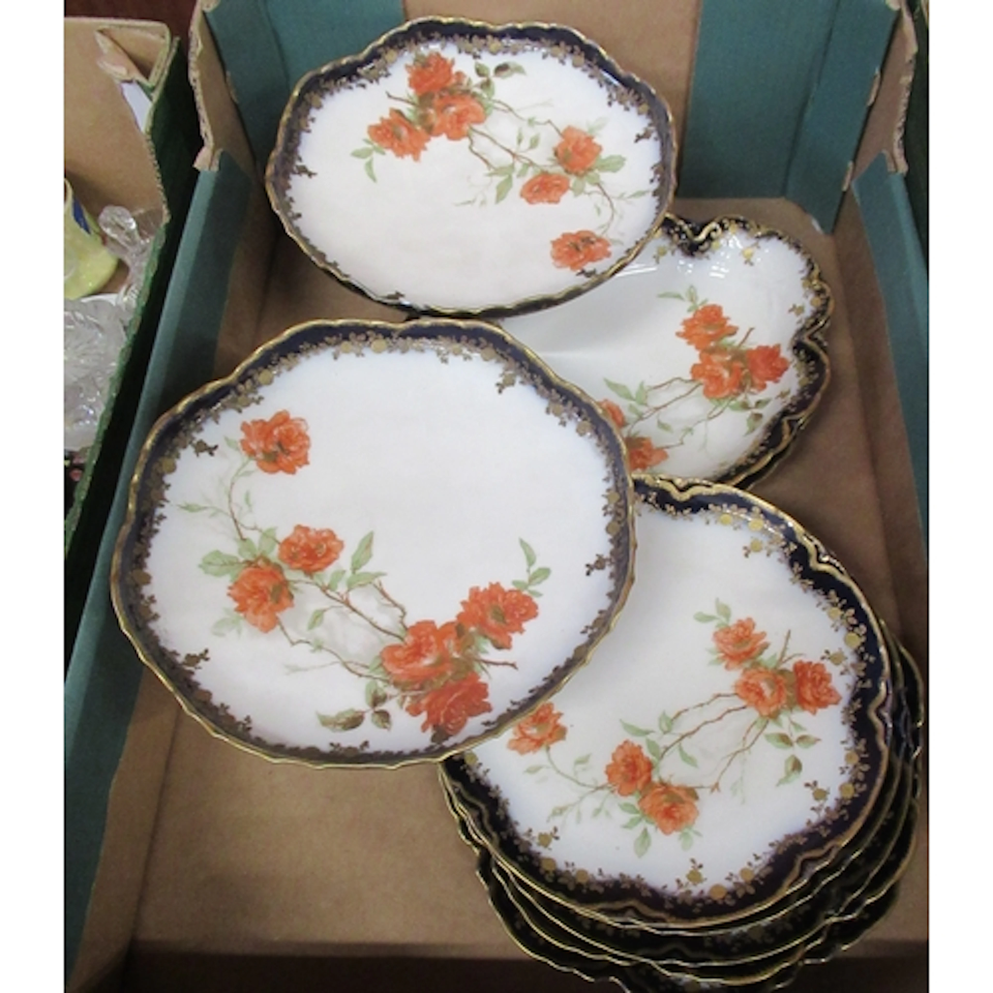 A box of Haviland china