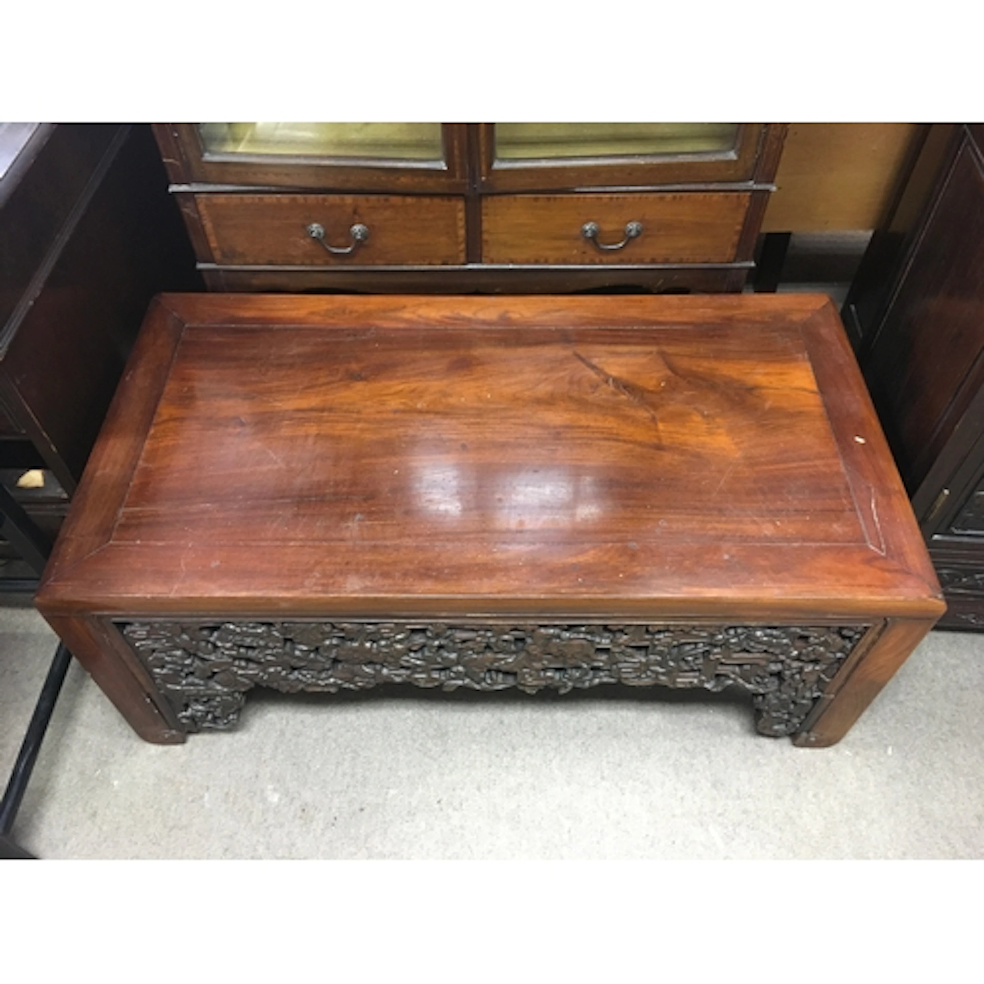 A Chinese 19th century hardwood table. Height 46cm, Width 11...